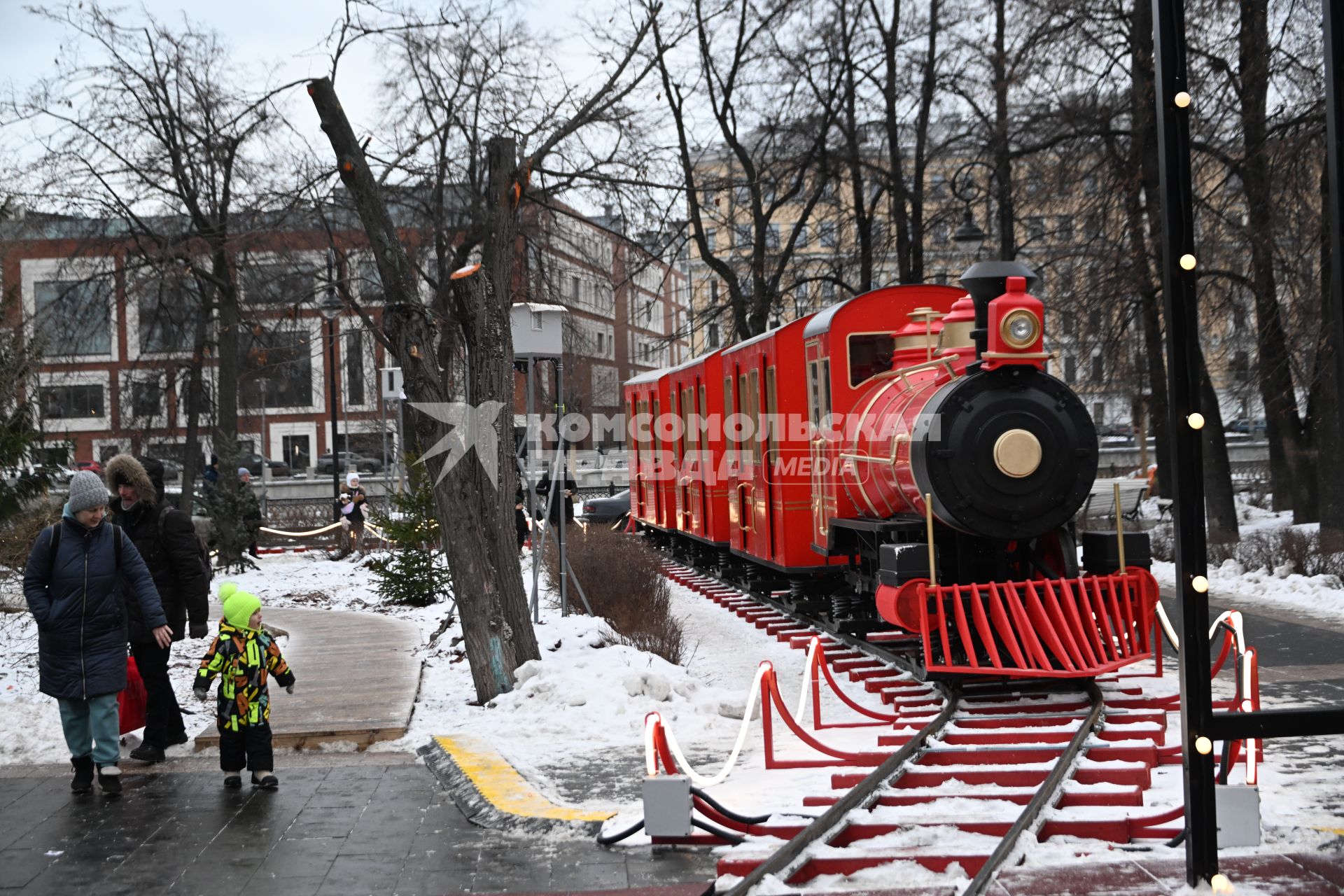 Новогодний поезд в Москве