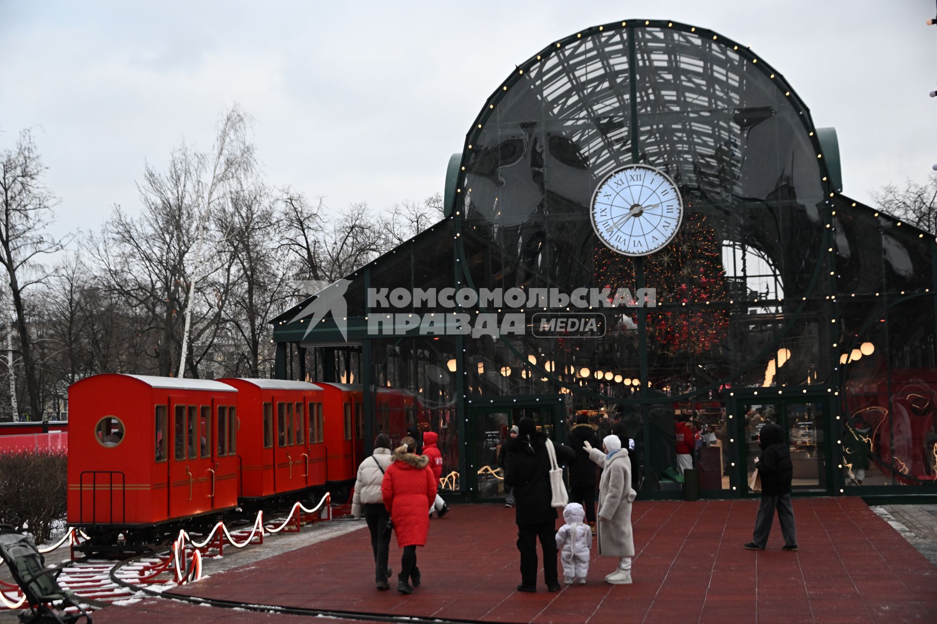 Новогодний поезд в Москве