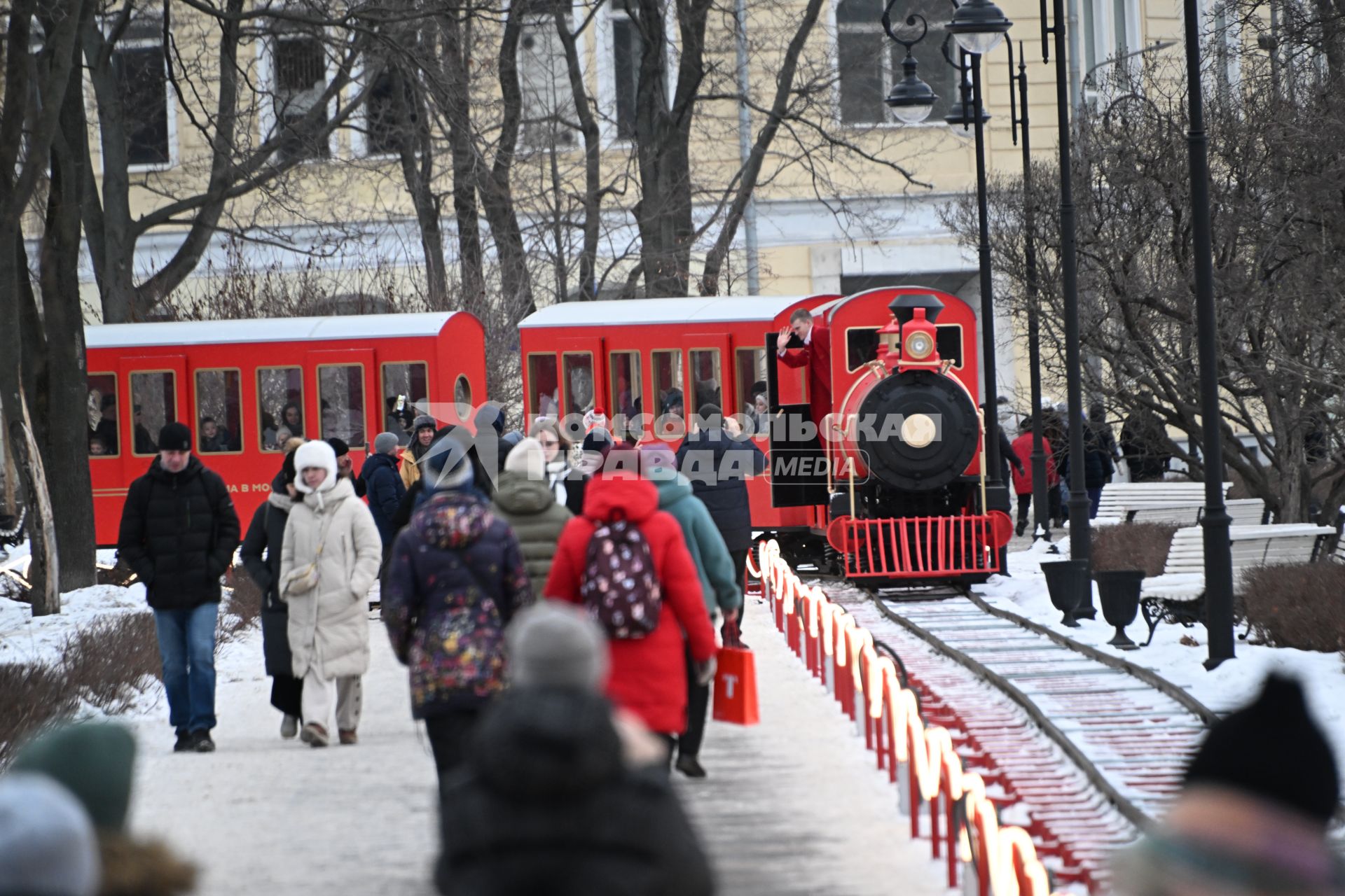 Новогодний поезд в Москве