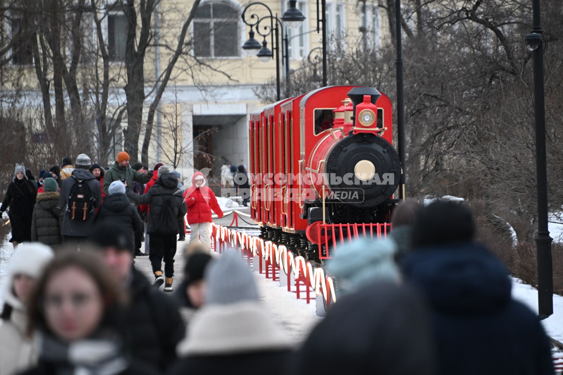 Новогодний поезд в Москве