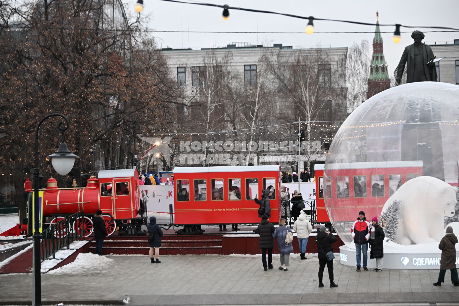 Новогодний поезд в Москве