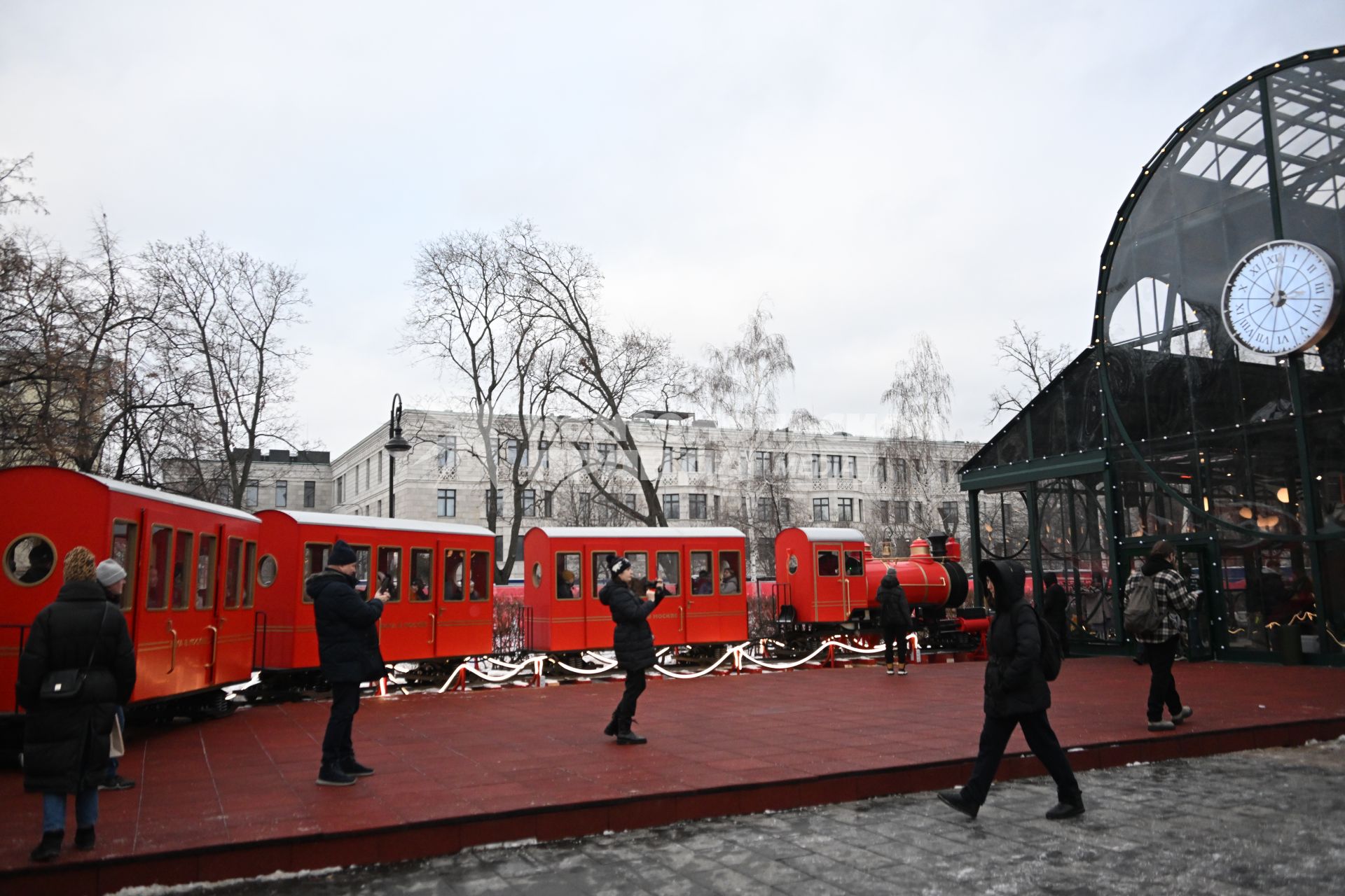 Новогодний поезд в Москве