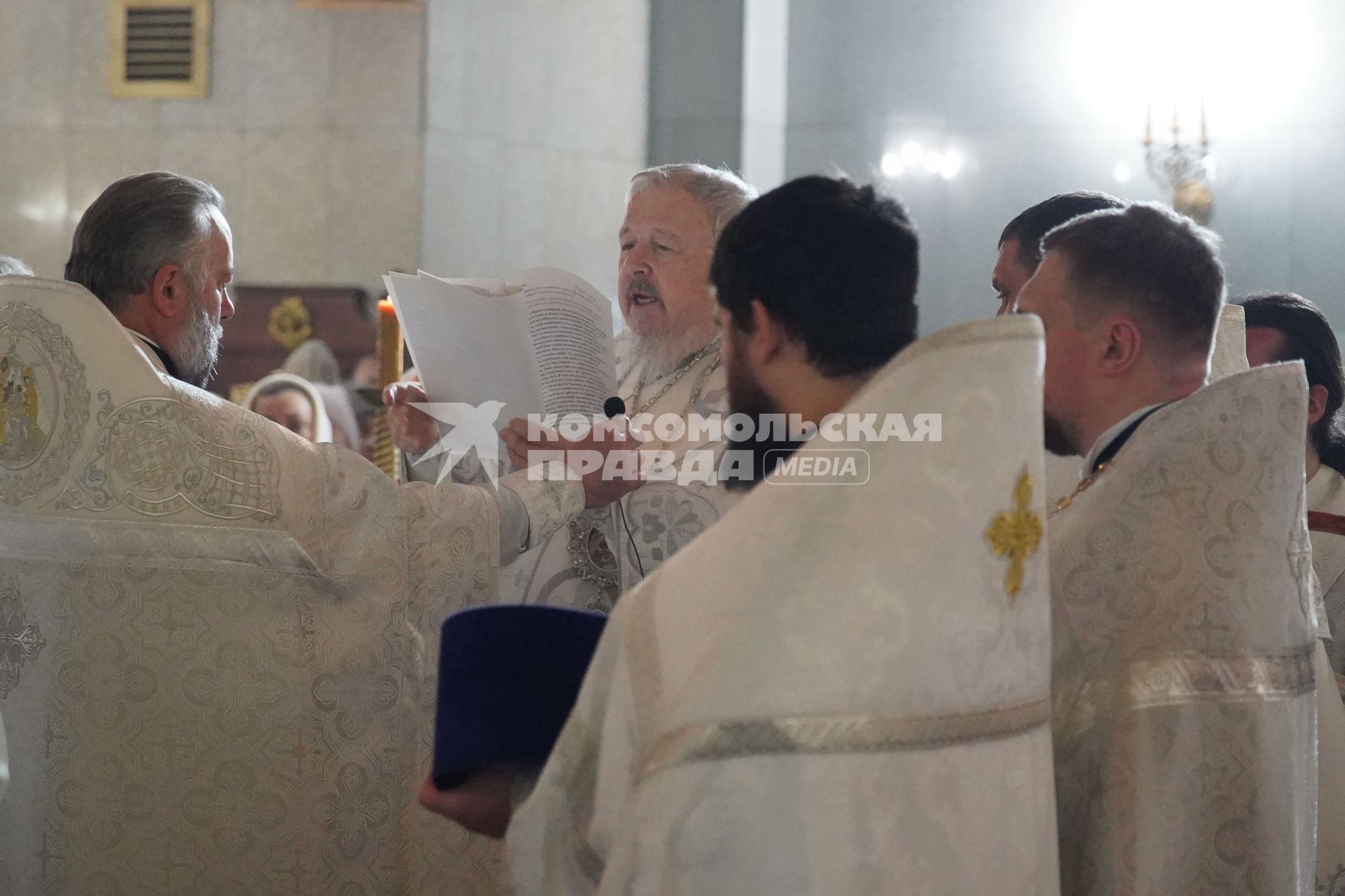 Рождественское богослужение в храме Рождества Христова в Красноярске