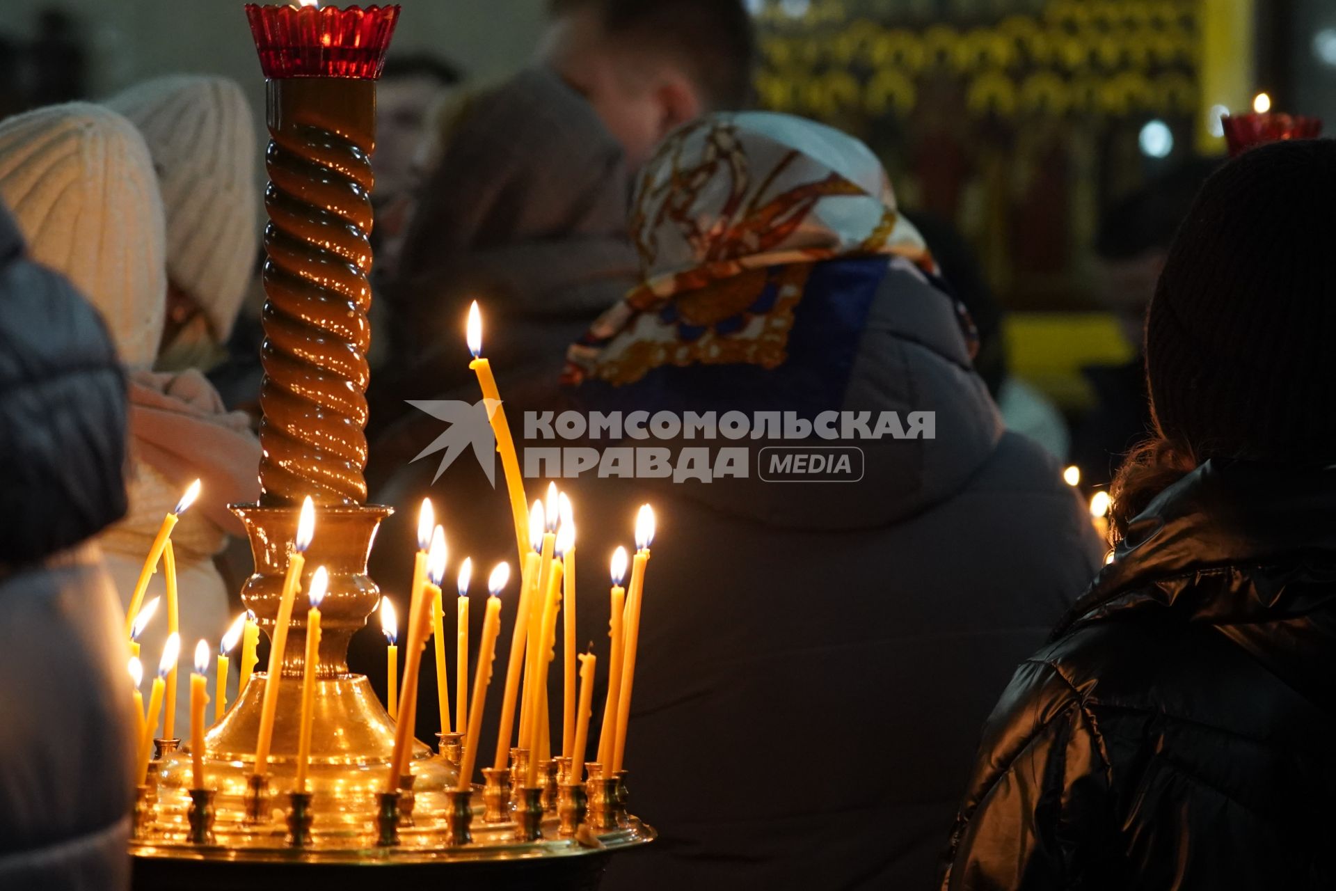 Рождественское богослужение в храме Рождества Христова в Красноярске