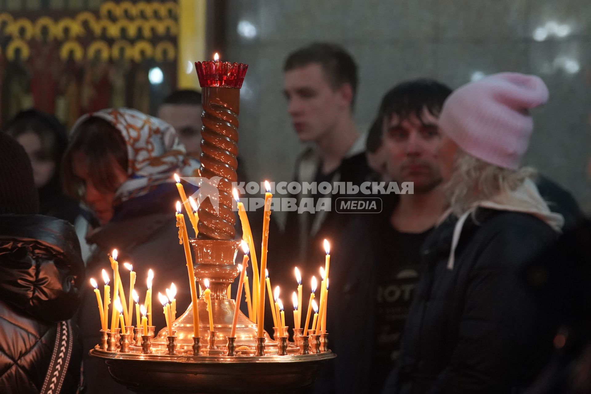 Рождественское богослужение в храме Рождества Христова в Красноярске