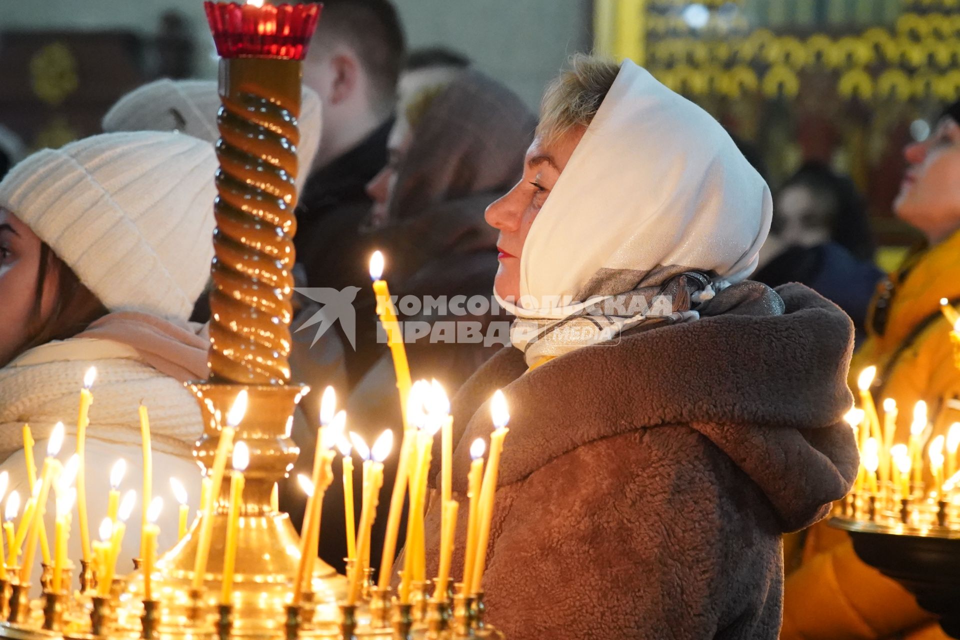 Рождественское богослужение в храме Рождества Христова в Красноярске