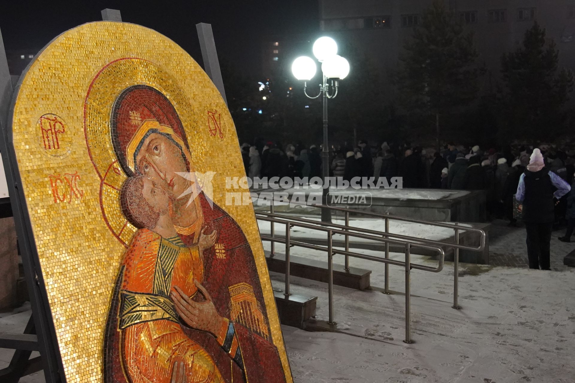 Рождественское богослужение в храме Рождества Христова в Красноярске