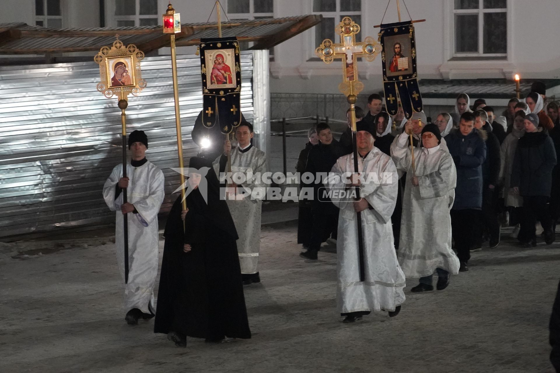 Рождественское богослужение в храме Рождества Христова в Красноярске