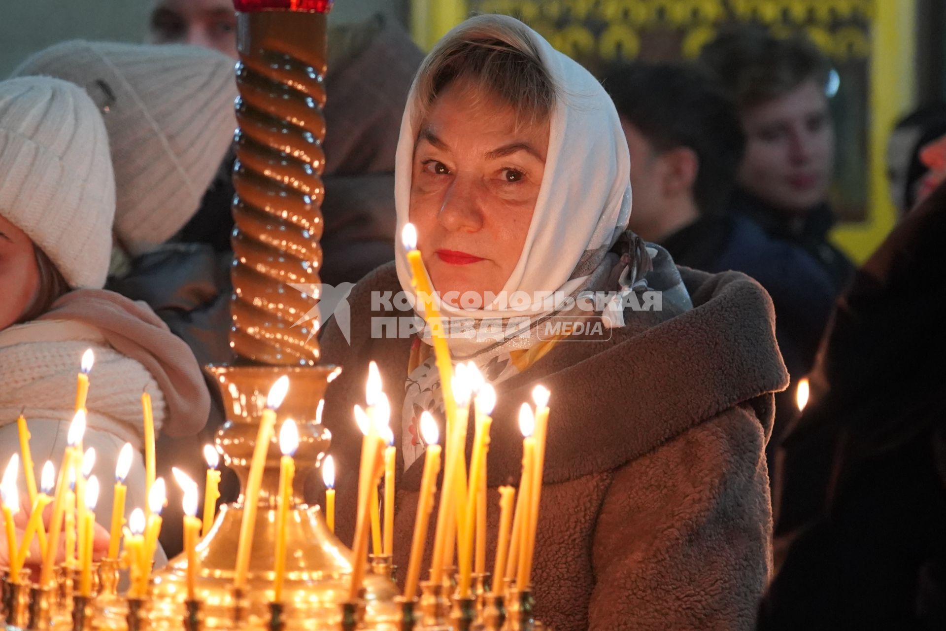 Рождественское богослужение в храме Рождества Христова в Красноярске