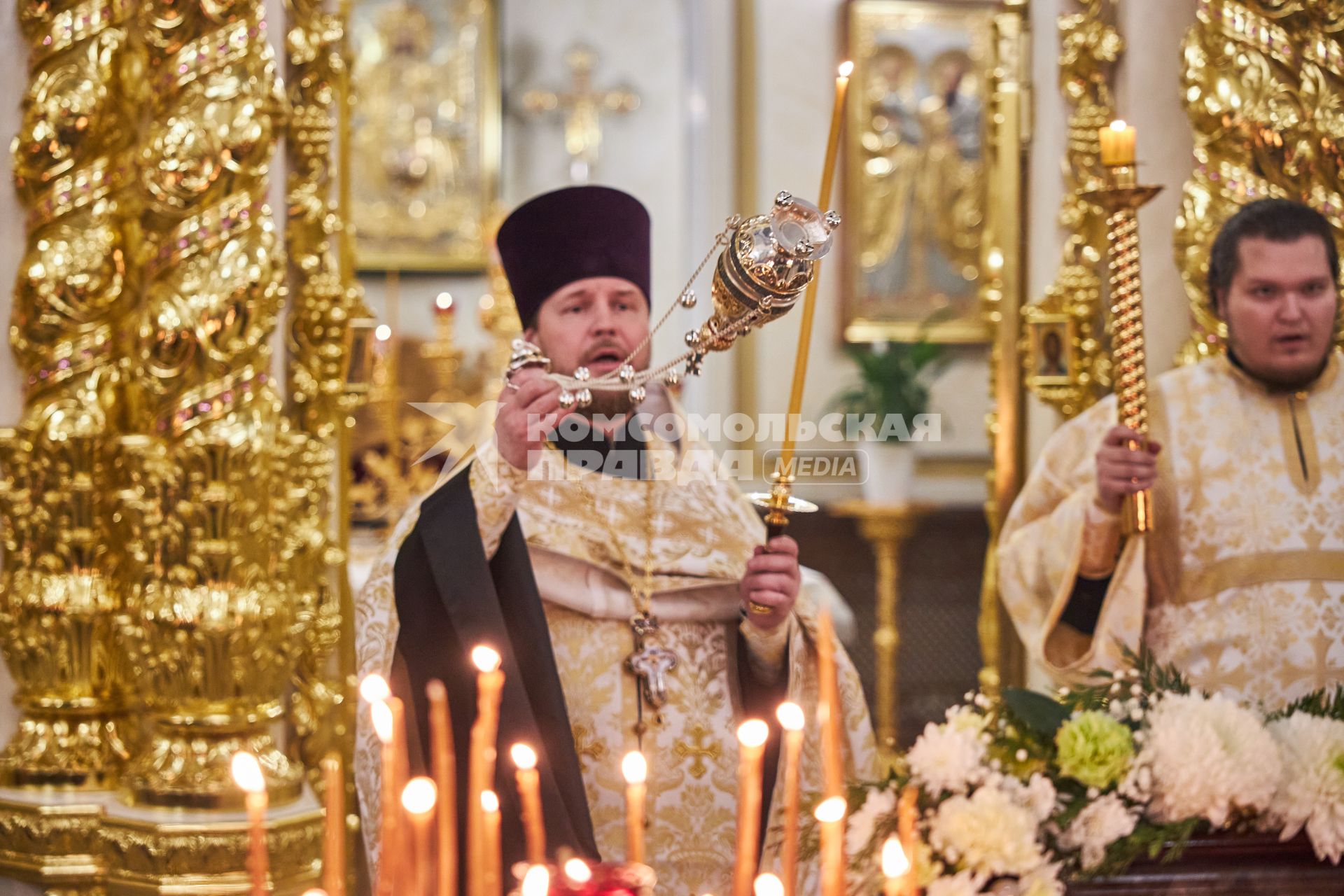 Рождественское богослужение в храме в Перми