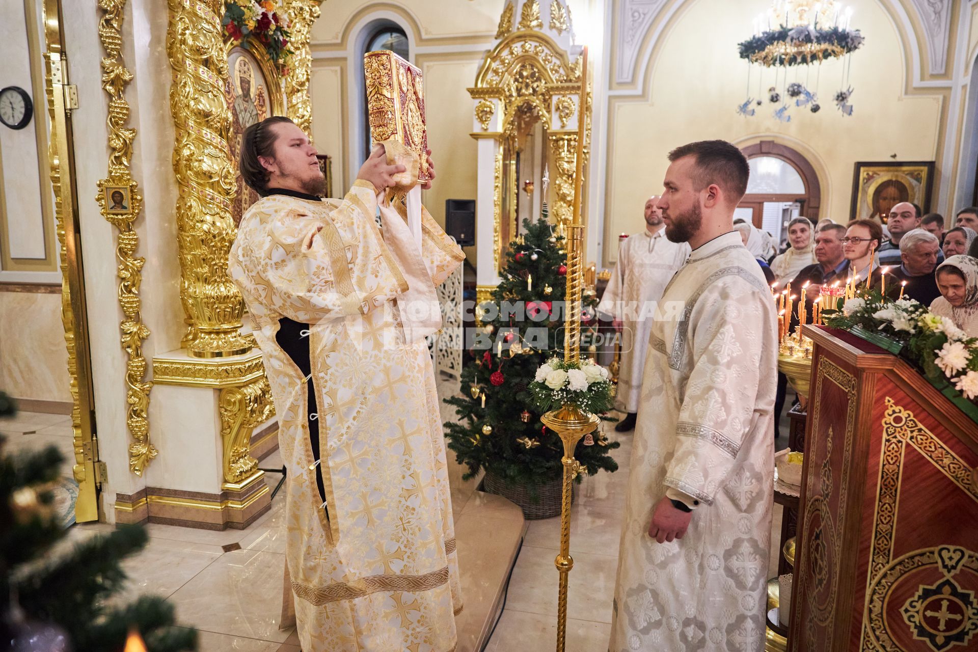 Рождественское богослужение в храме в Перми