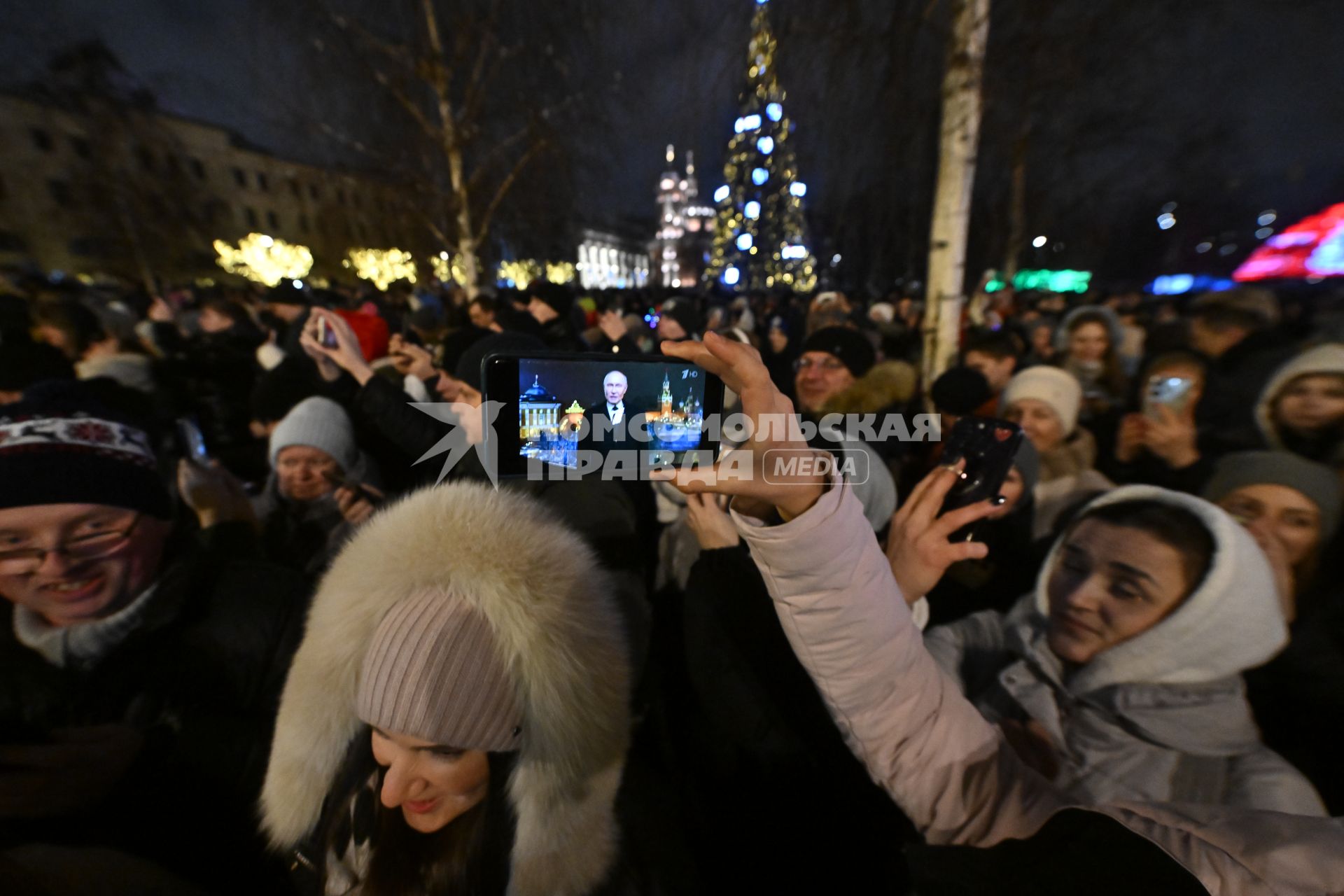 Встреча Нового Года на улицах города