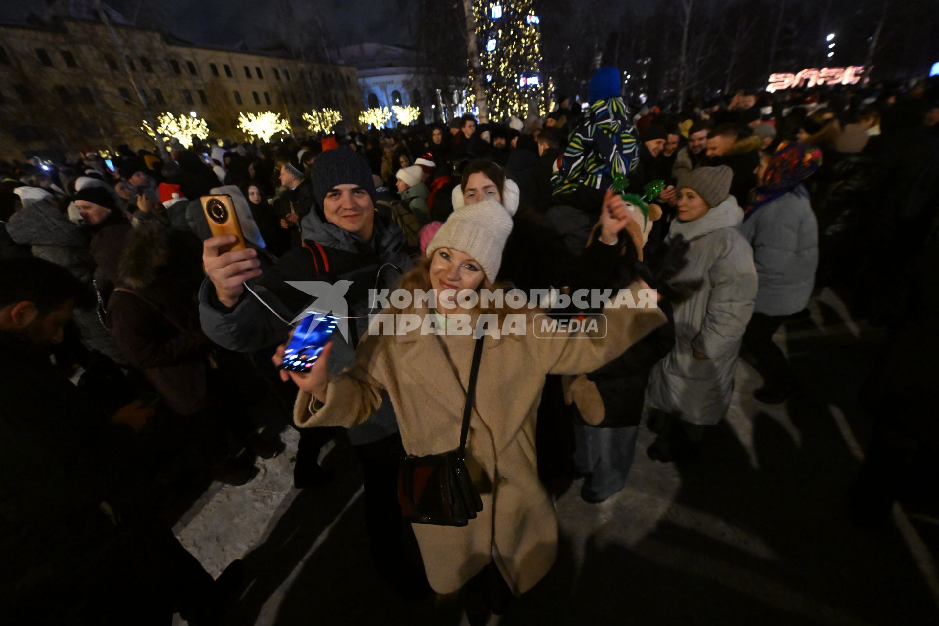 Встреча Нового Года на улицах города