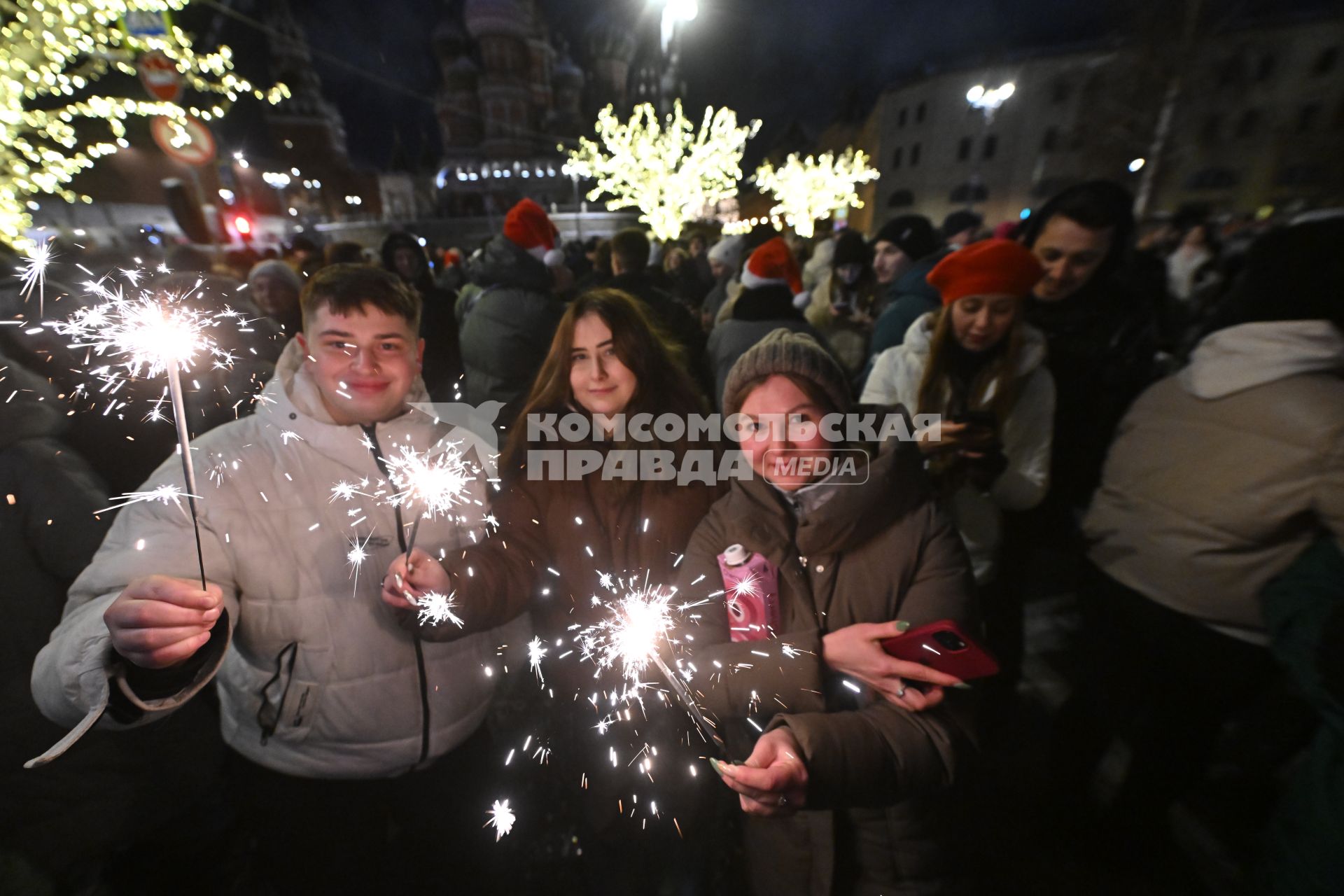 Встреча Нового Года на улицах города