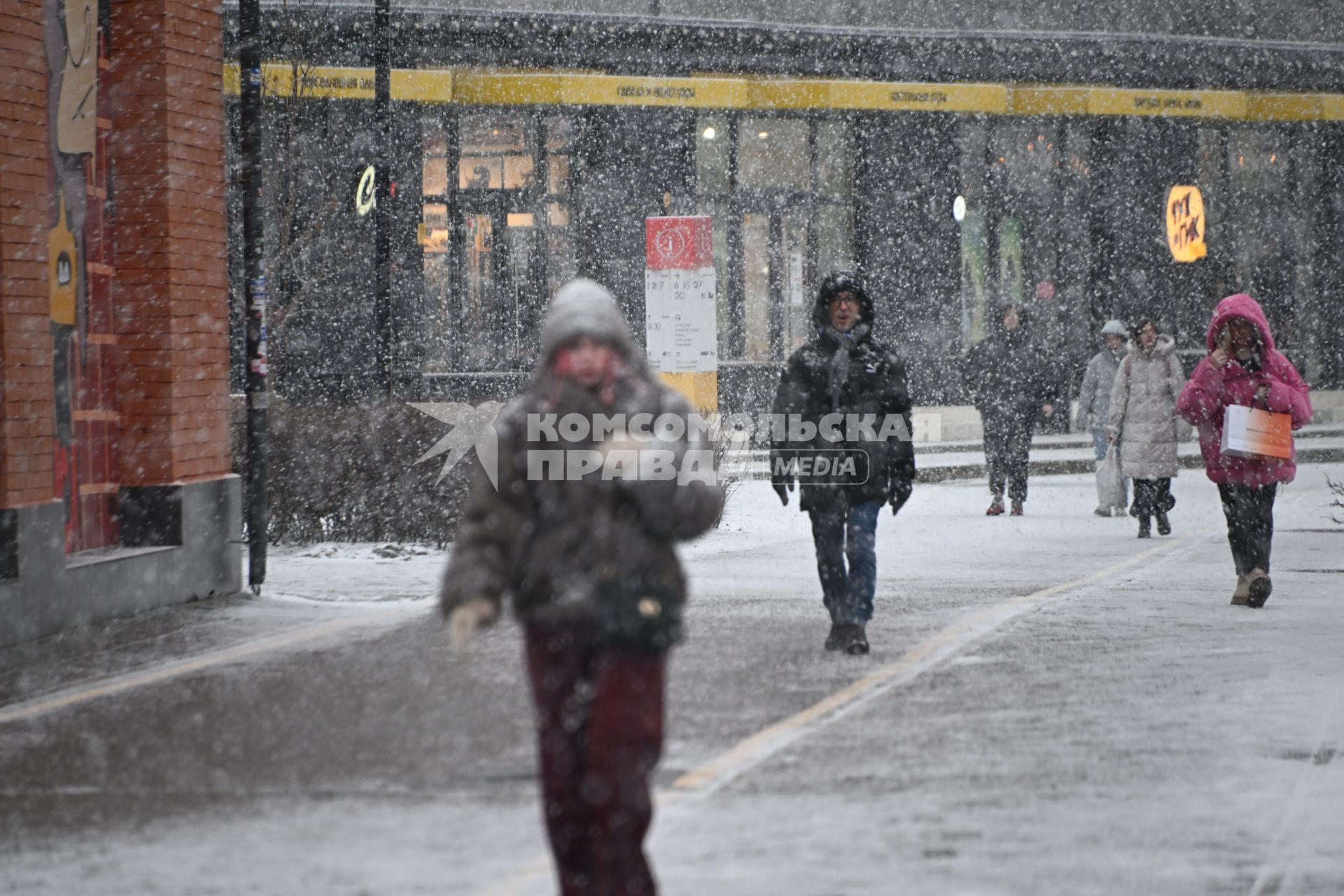 Снегопад в Москве