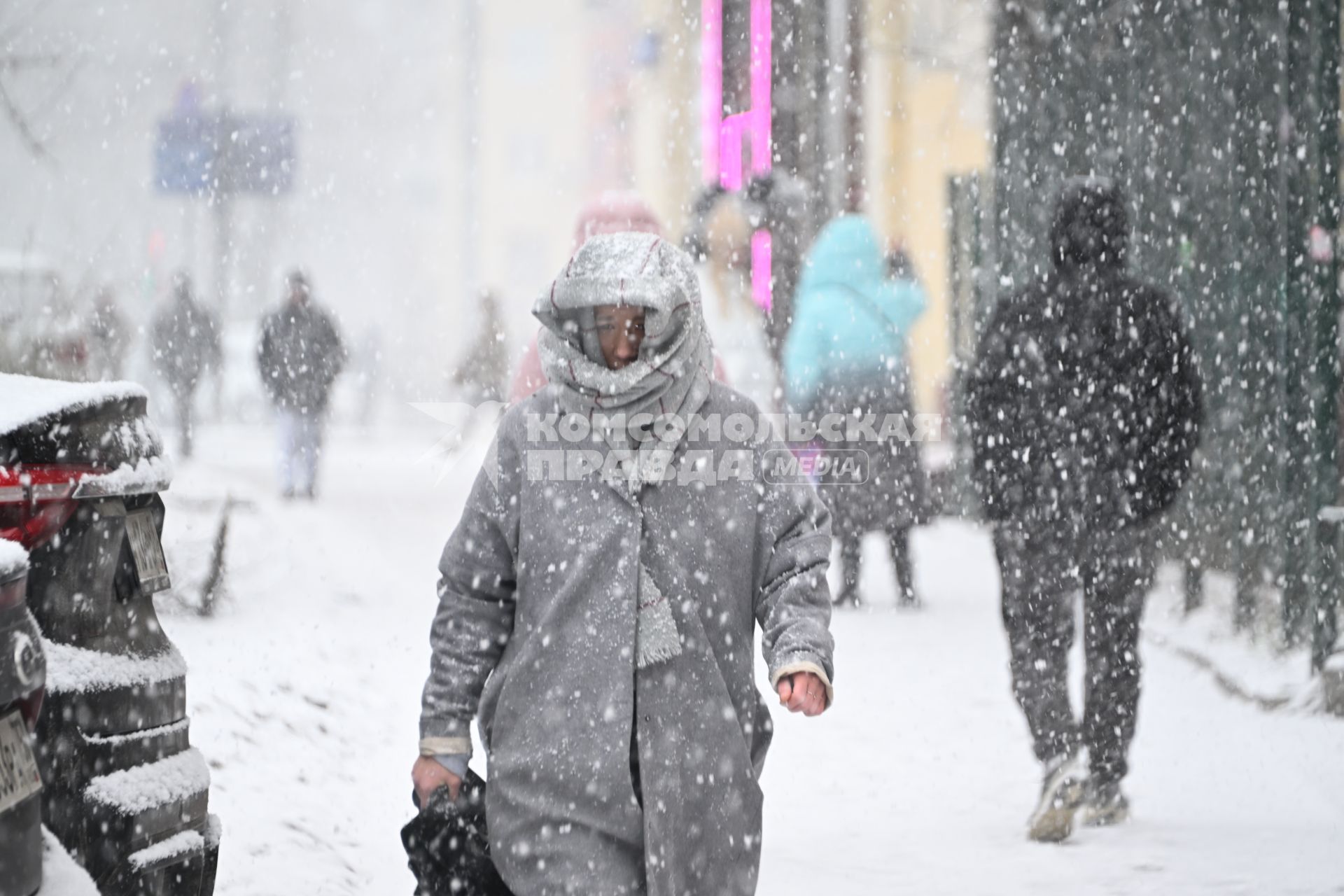 Снегопад в Москве