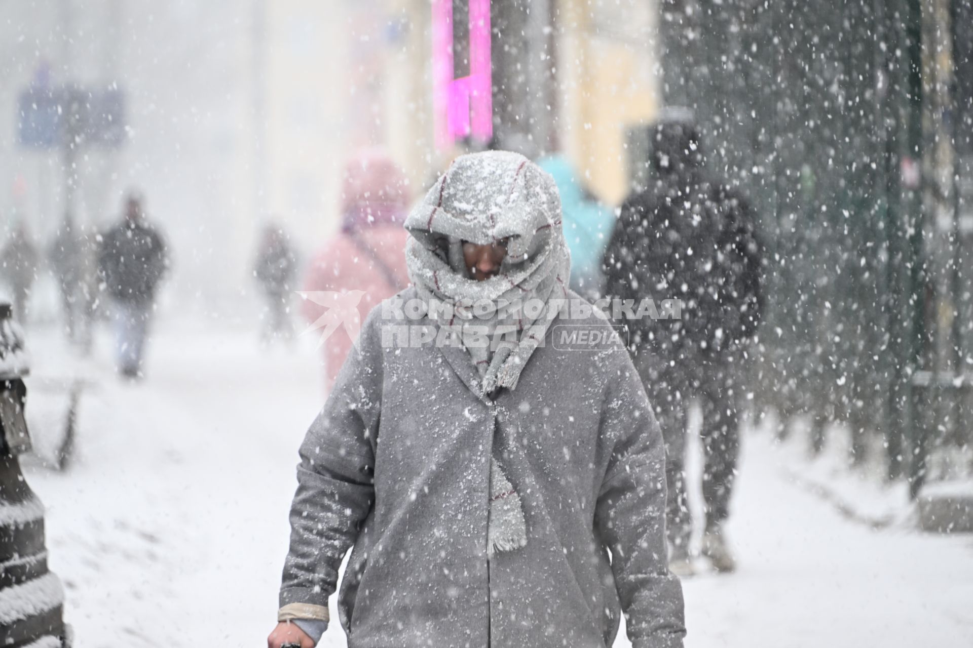 Снегопад в Москве