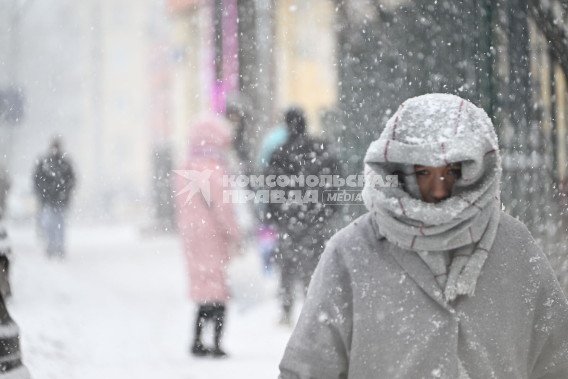 Снегопад в Москве