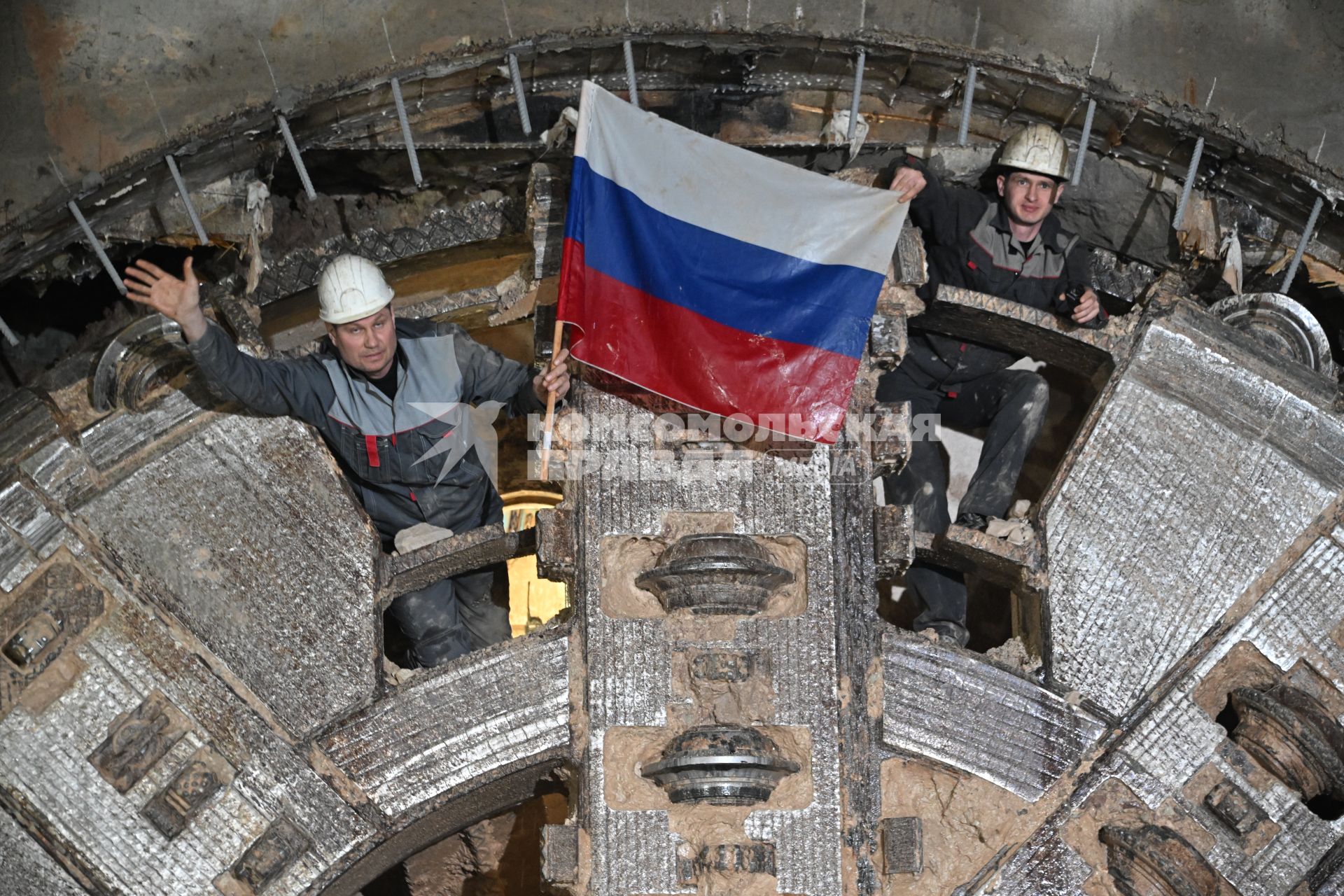 Завершение строительства правого тоннеля между станциями Звенигородская\" и \"Шелепиха\"