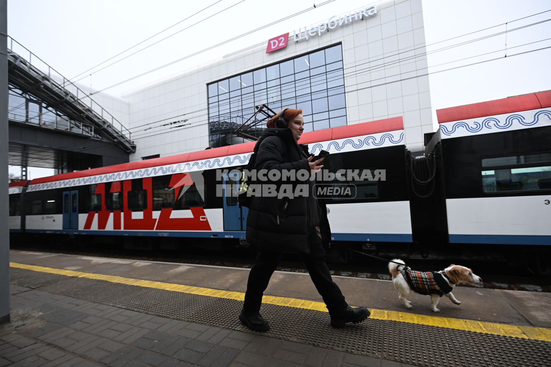 Открытие после реконструкции московского городского вокзала \"Щербинка\" в Москве