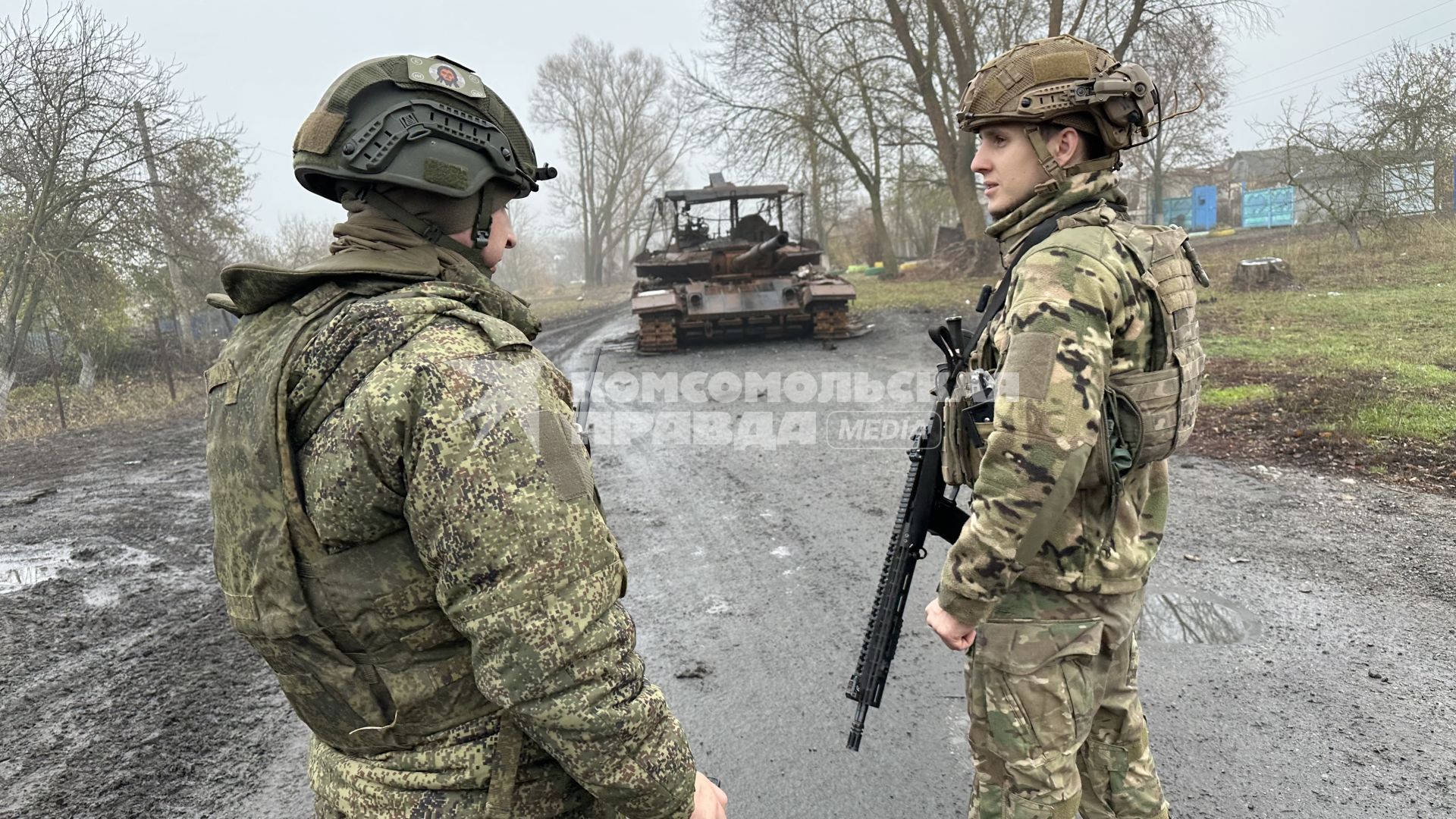 Освобожденное село Снагость Курской области