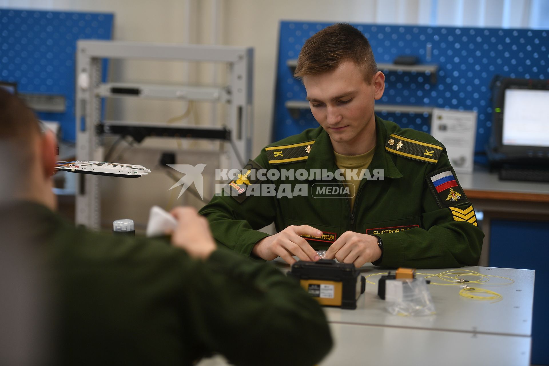 Занятия курсантов военной академии связи им.С.М.Буденного в Санкт-Петербурге