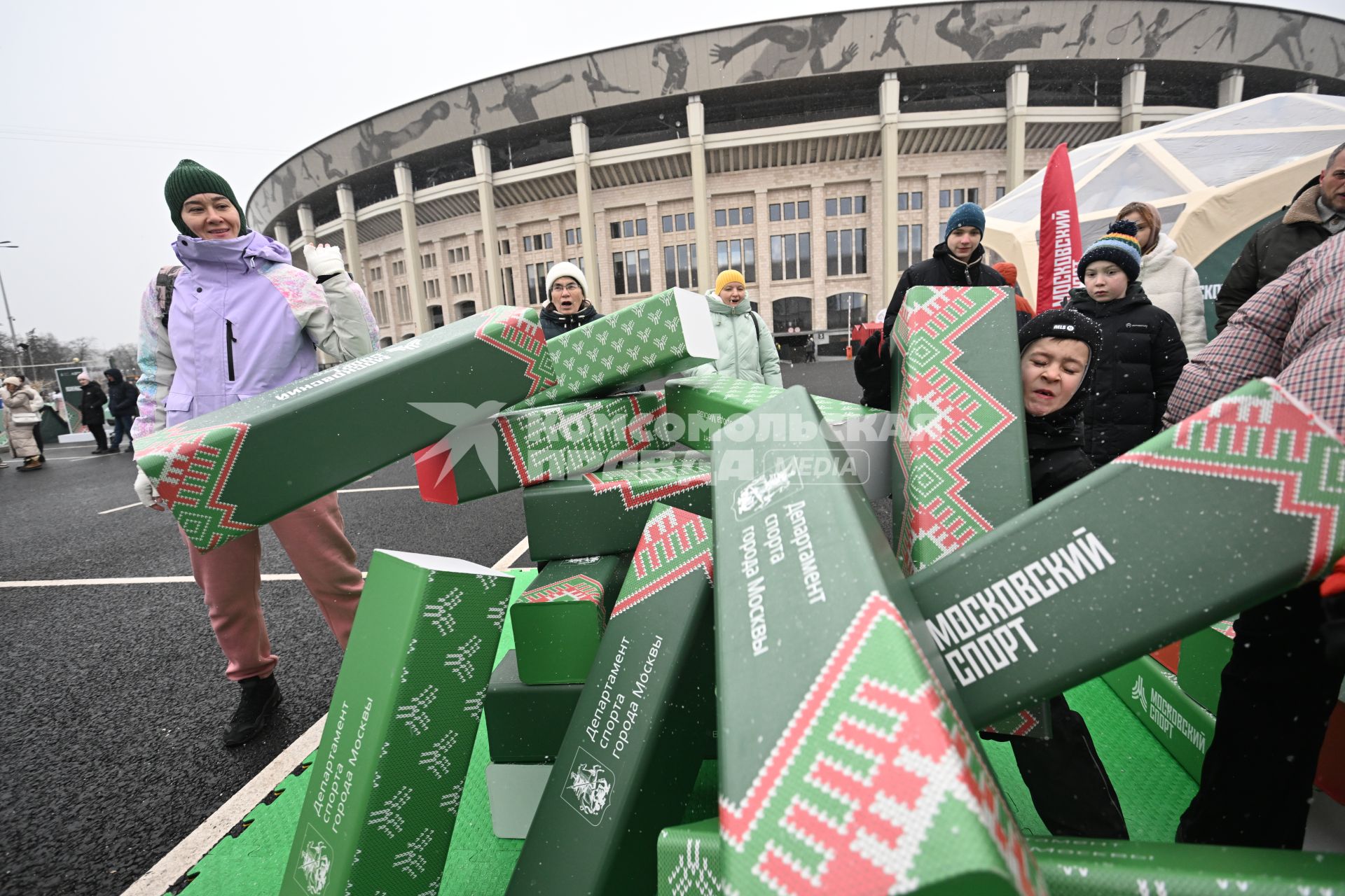 Праздник Зимний день московского спорта\" в Лужниках