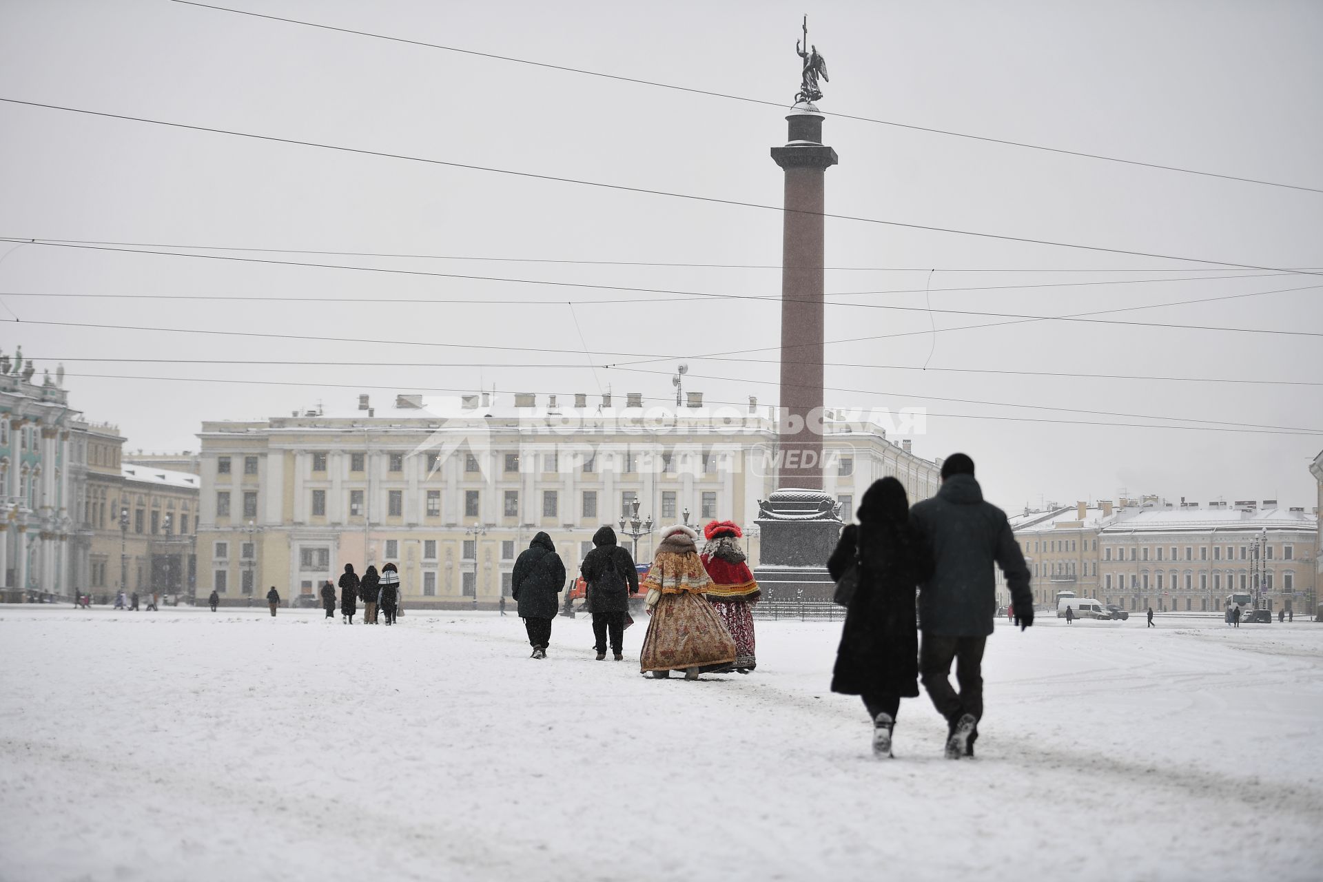 Зима вернулась в Петербург