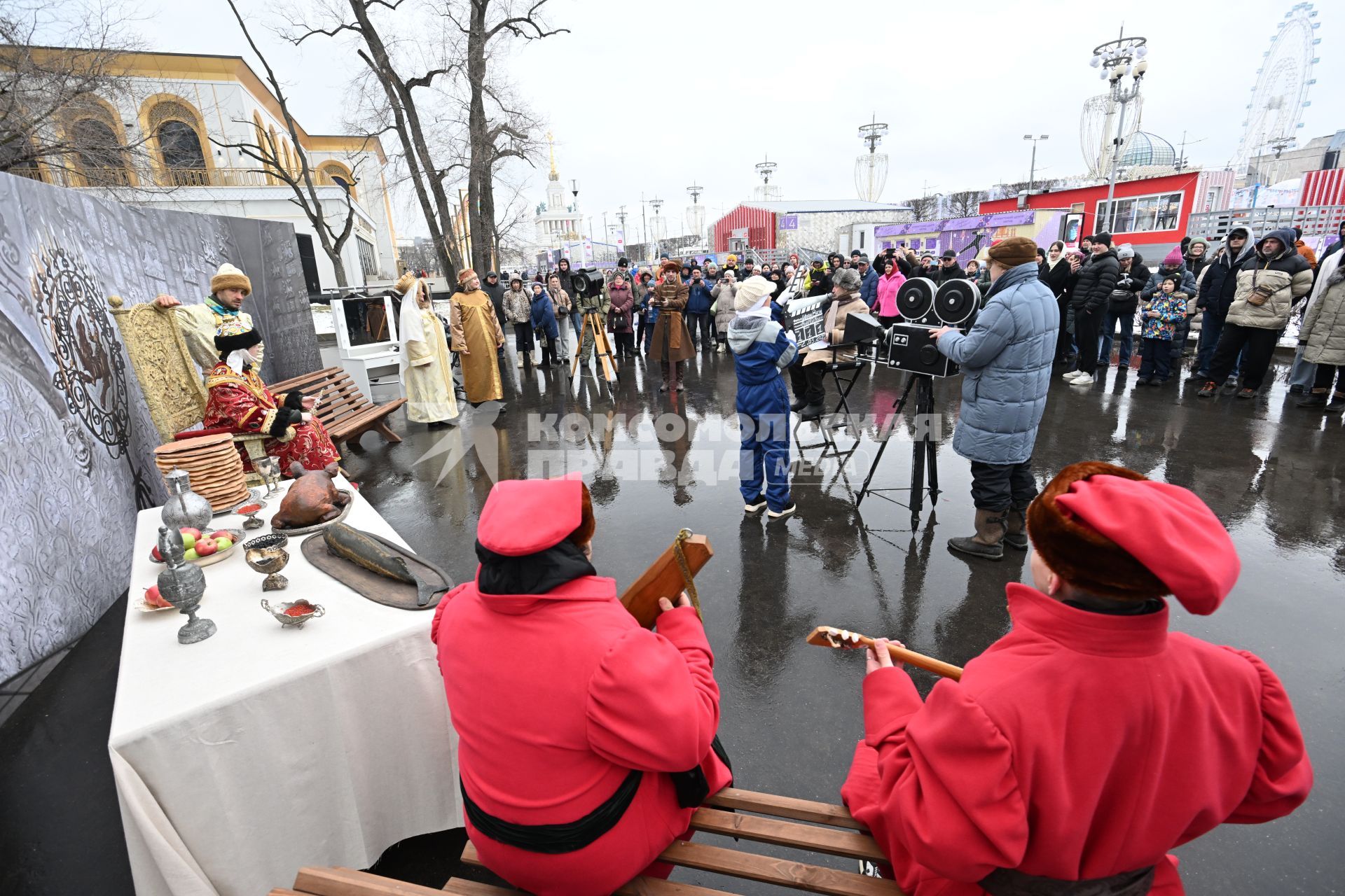 Празднование Широкой Масленицы на ВДНХ