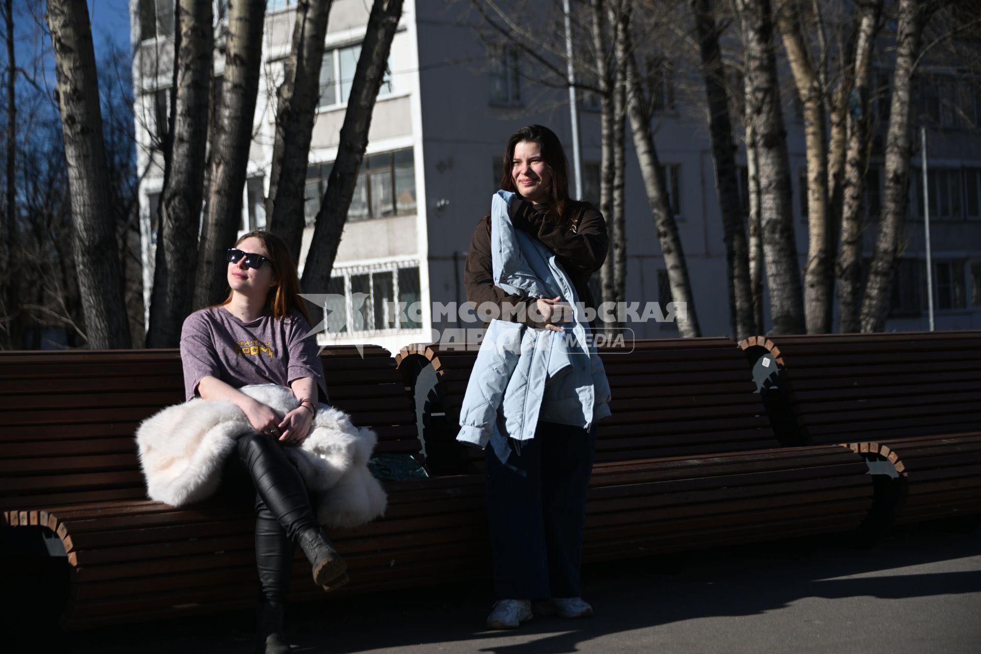 Теплая погода в Москве