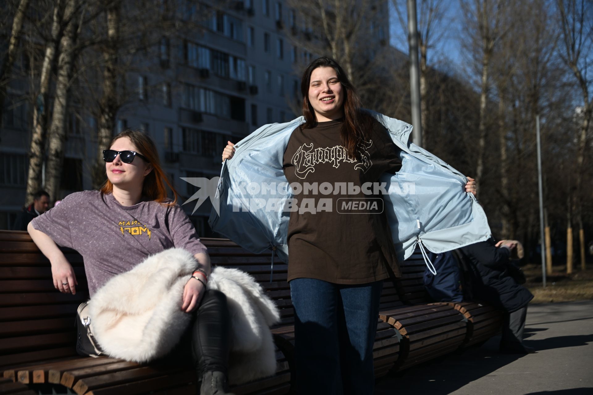 Теплая погода в Москве