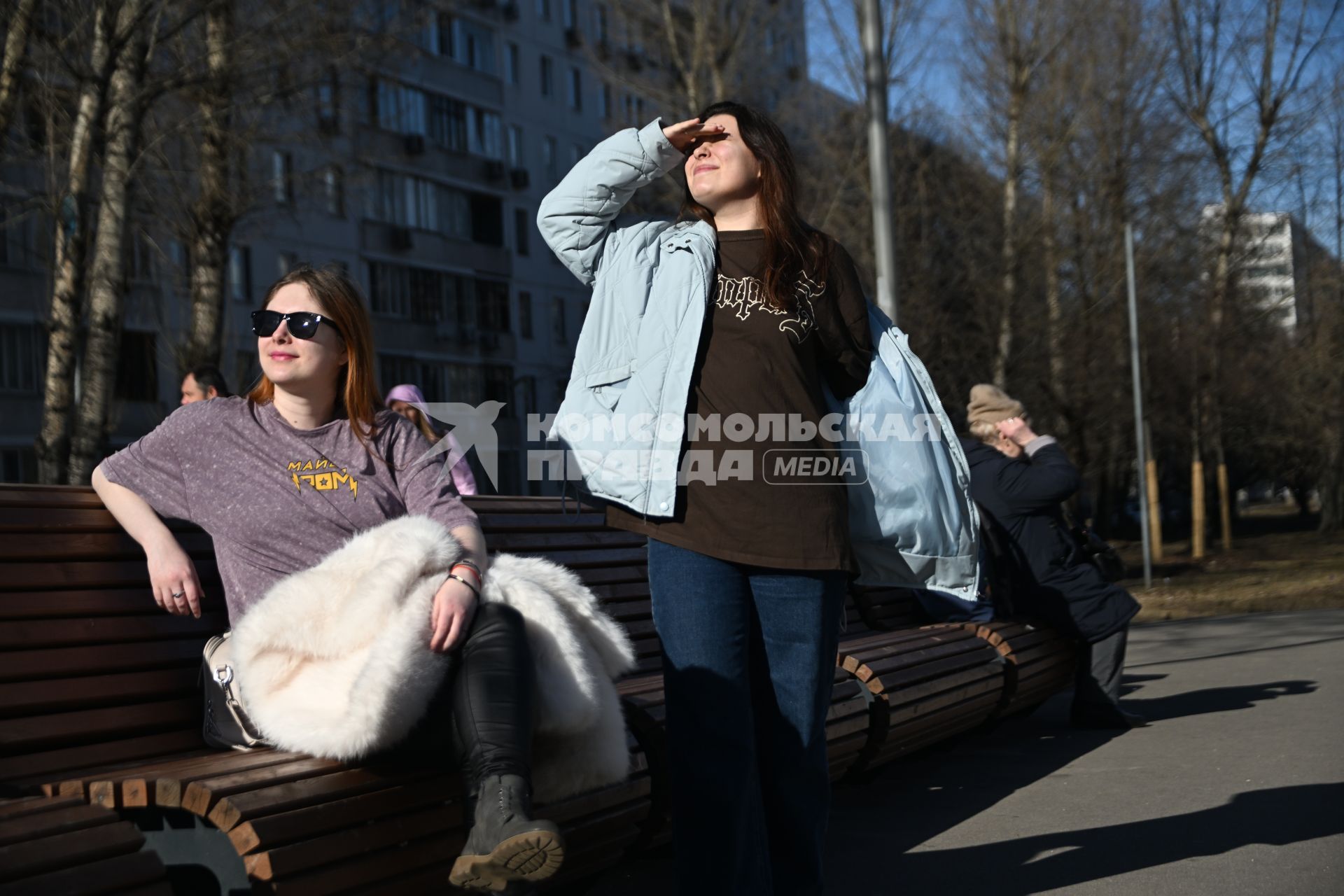 Теплая погода в Москве