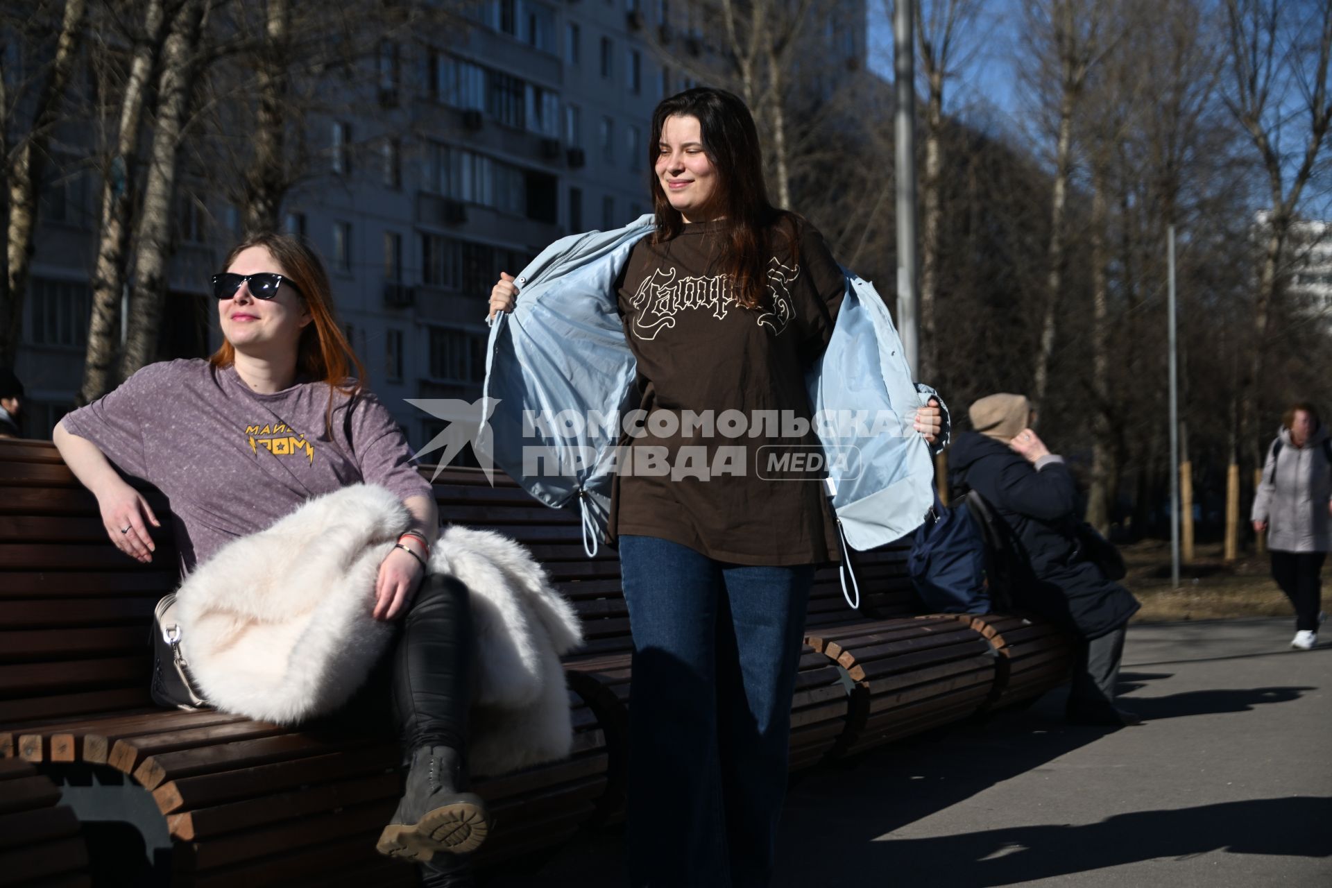 Теплая погода в Москве