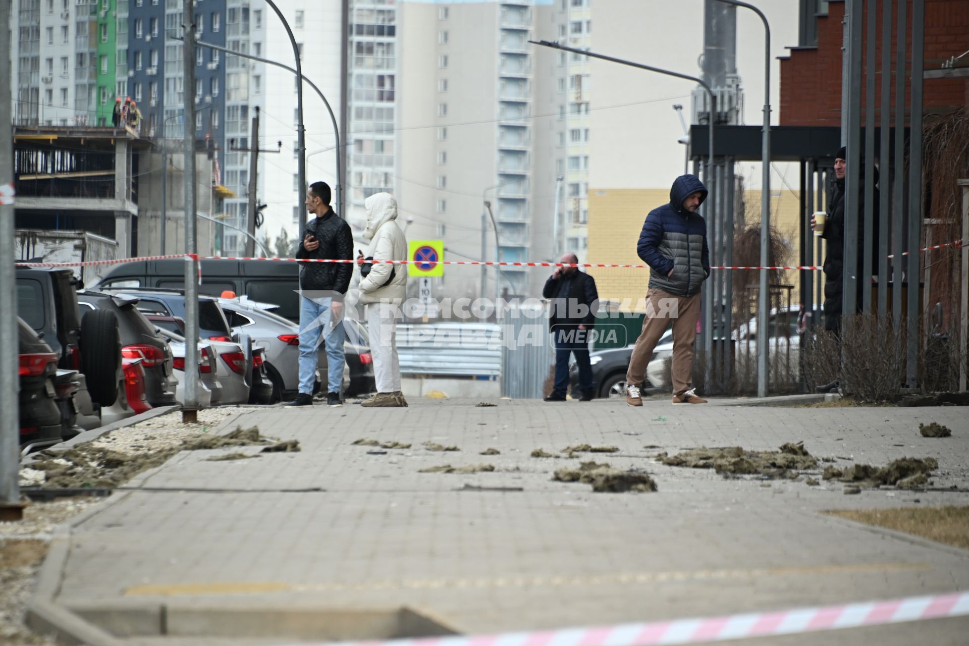 Последствия падения беспилотников в Москве и Московской области