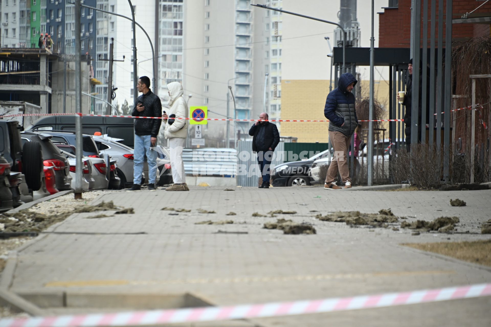 Последствия падения беспилотников в Москве и Московской области