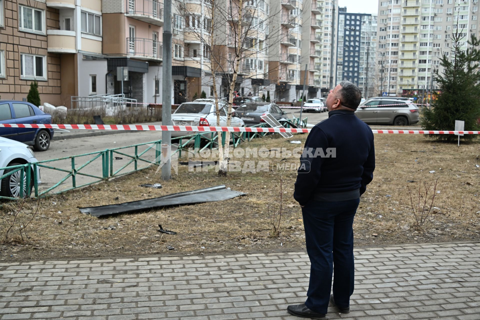 Последствия падения беспилотников в Москве и Московской области