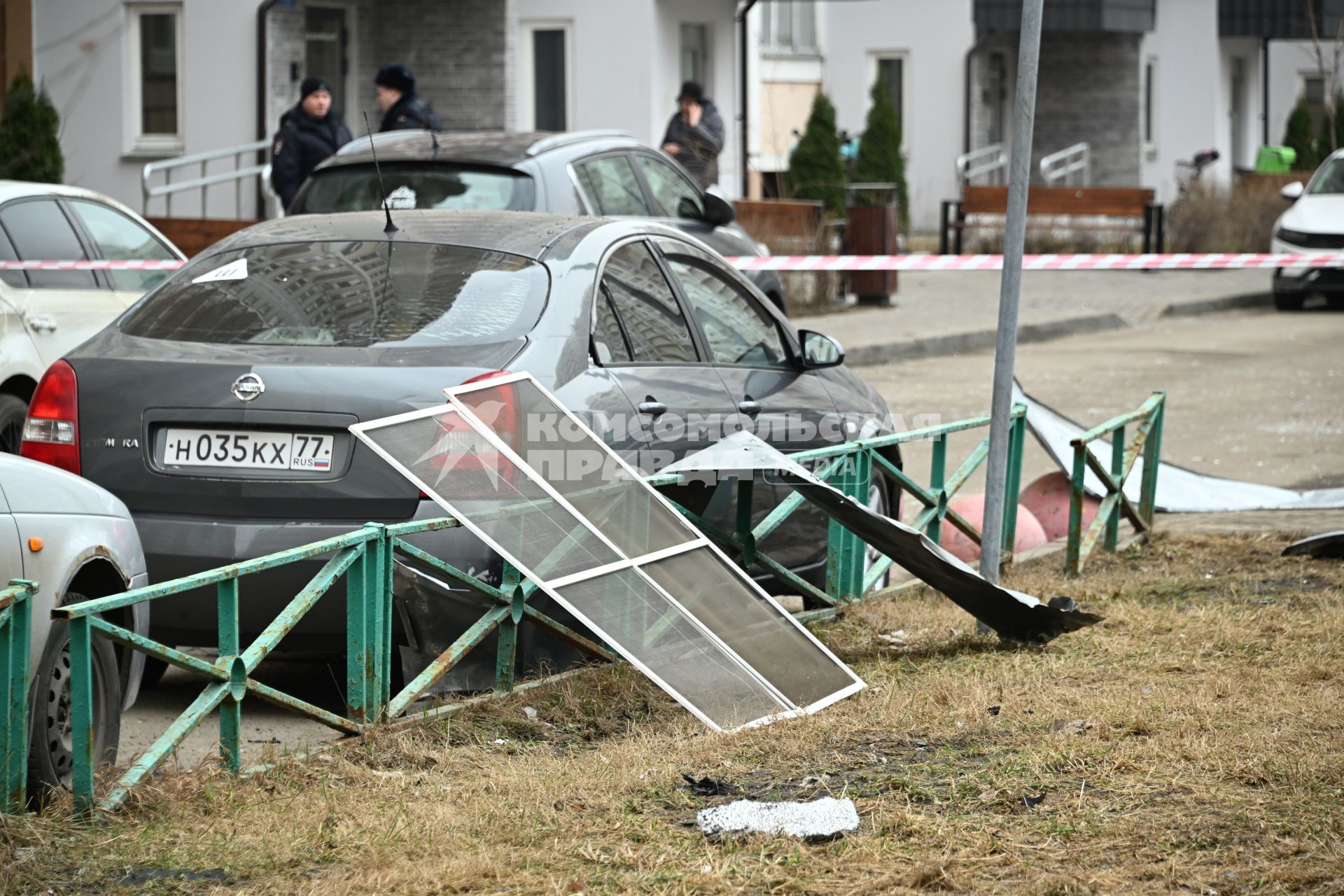 Последствия падения беспилотников в Москве и Московской области