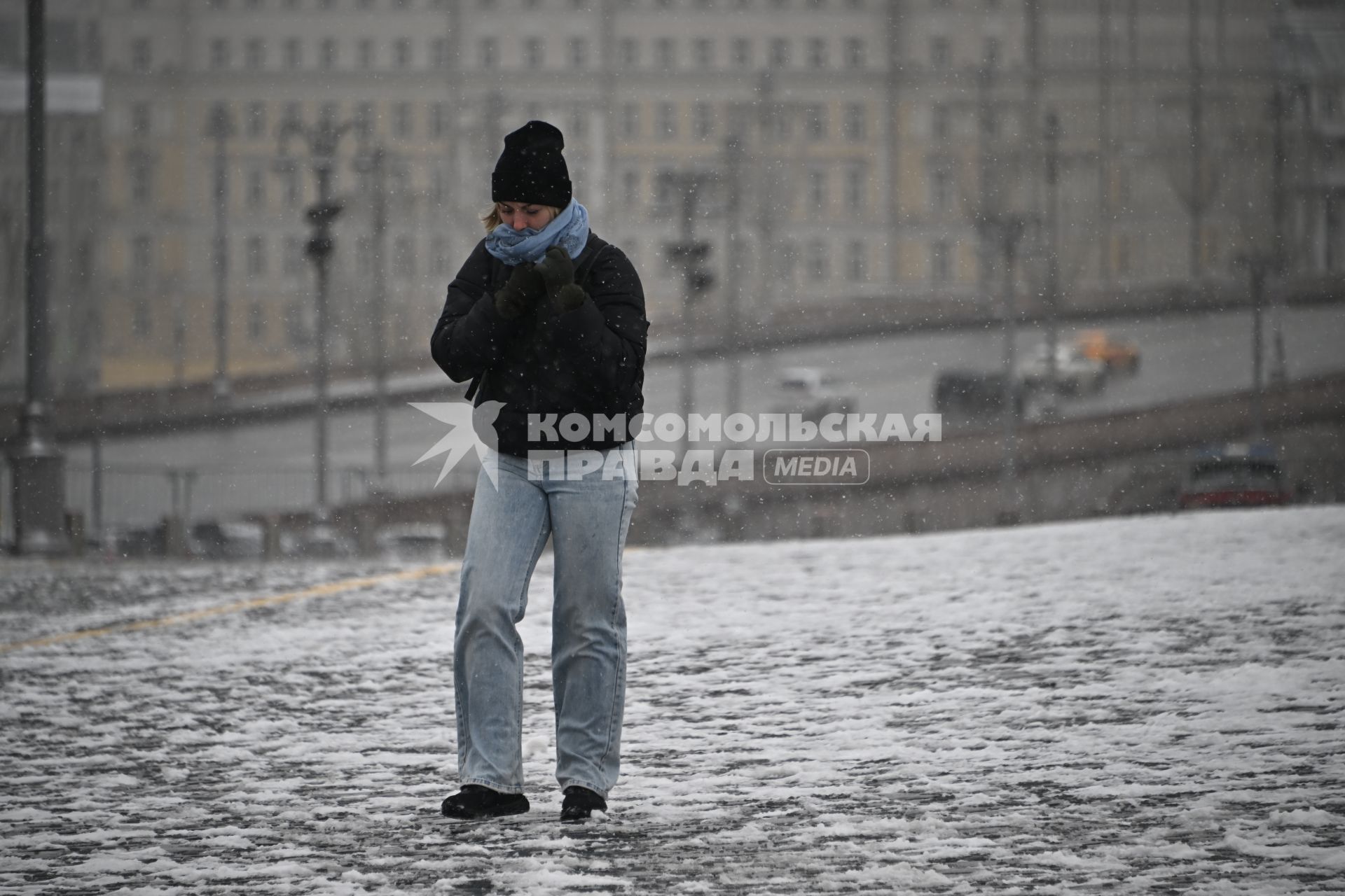 Снег в Москве