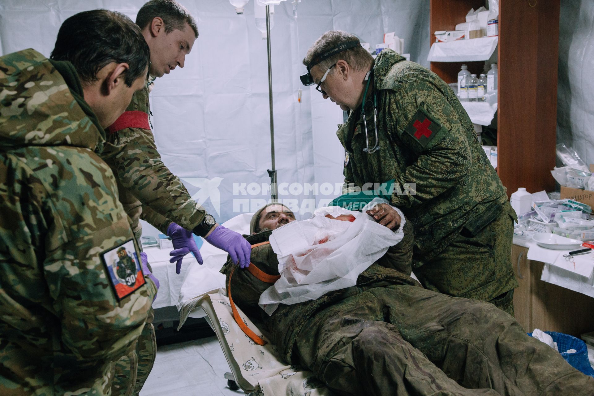 Полевой госпиталь в Селидово Донецкой области