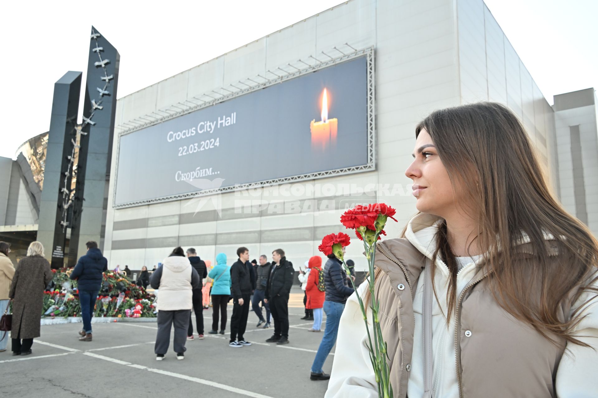 Открытие мемориала жертвам теракта в Крокус Сити Холле\"