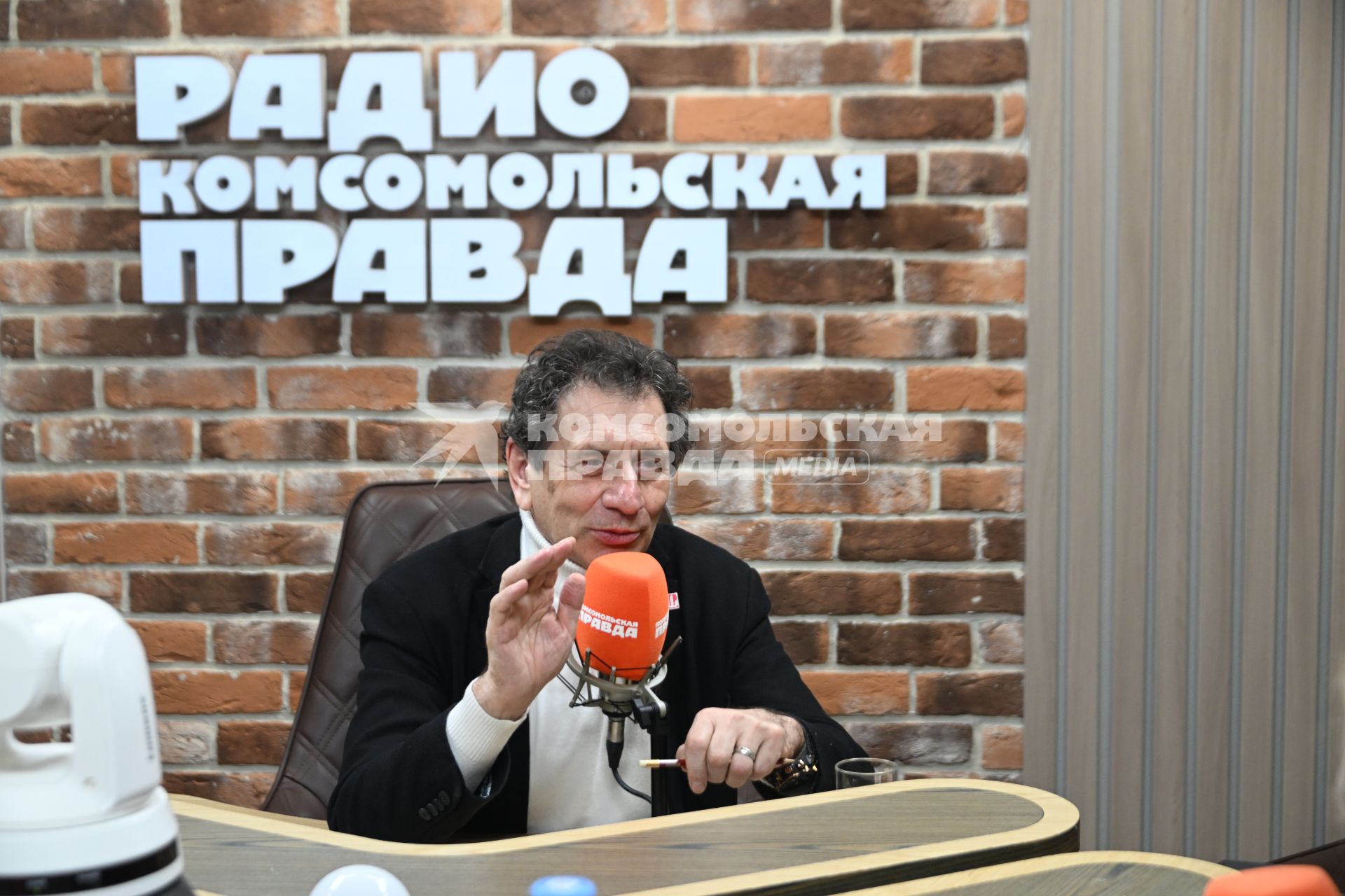 Евгений Князев на радиостанции \"Комсомольская правда\"
