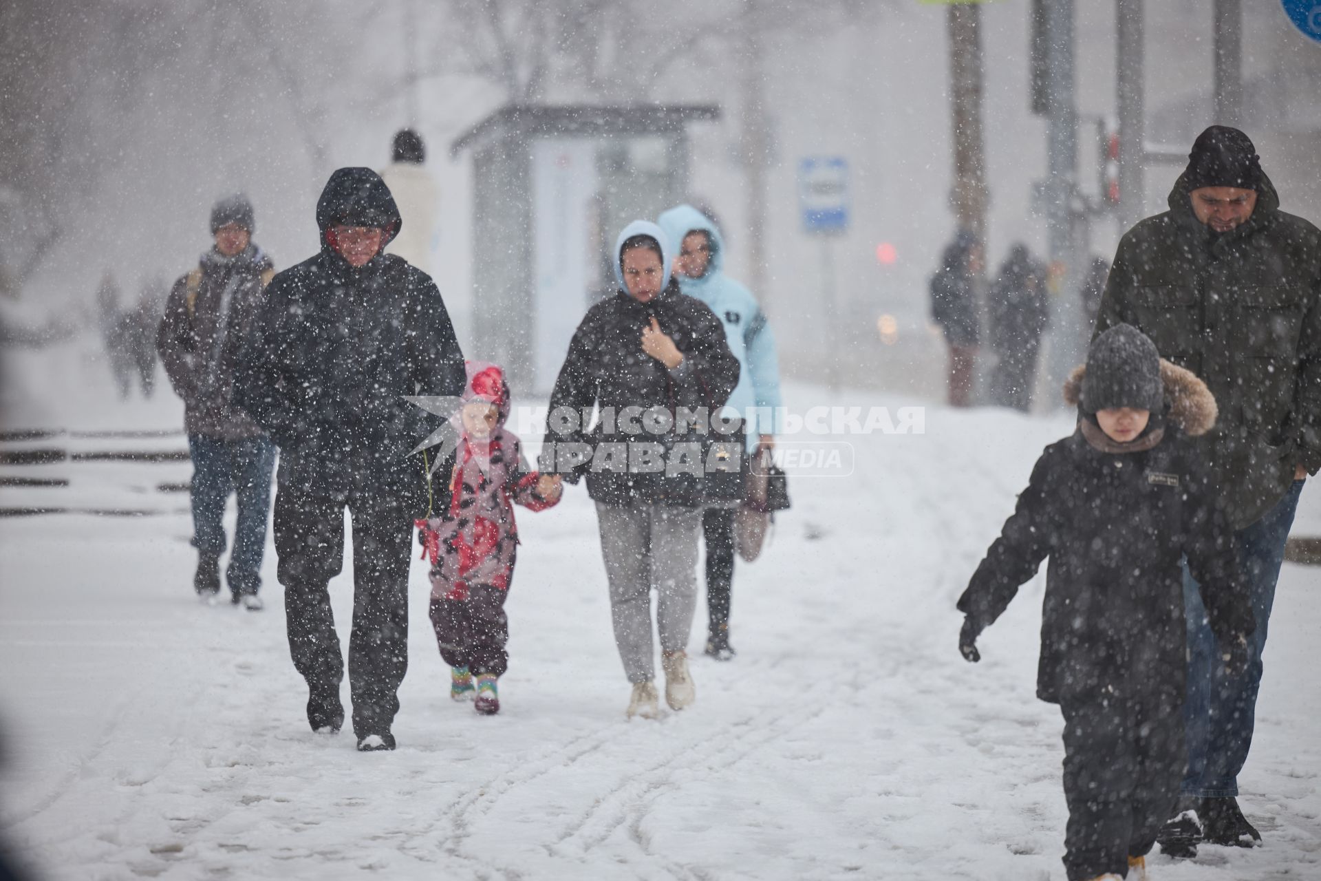 Снегопад в Перми