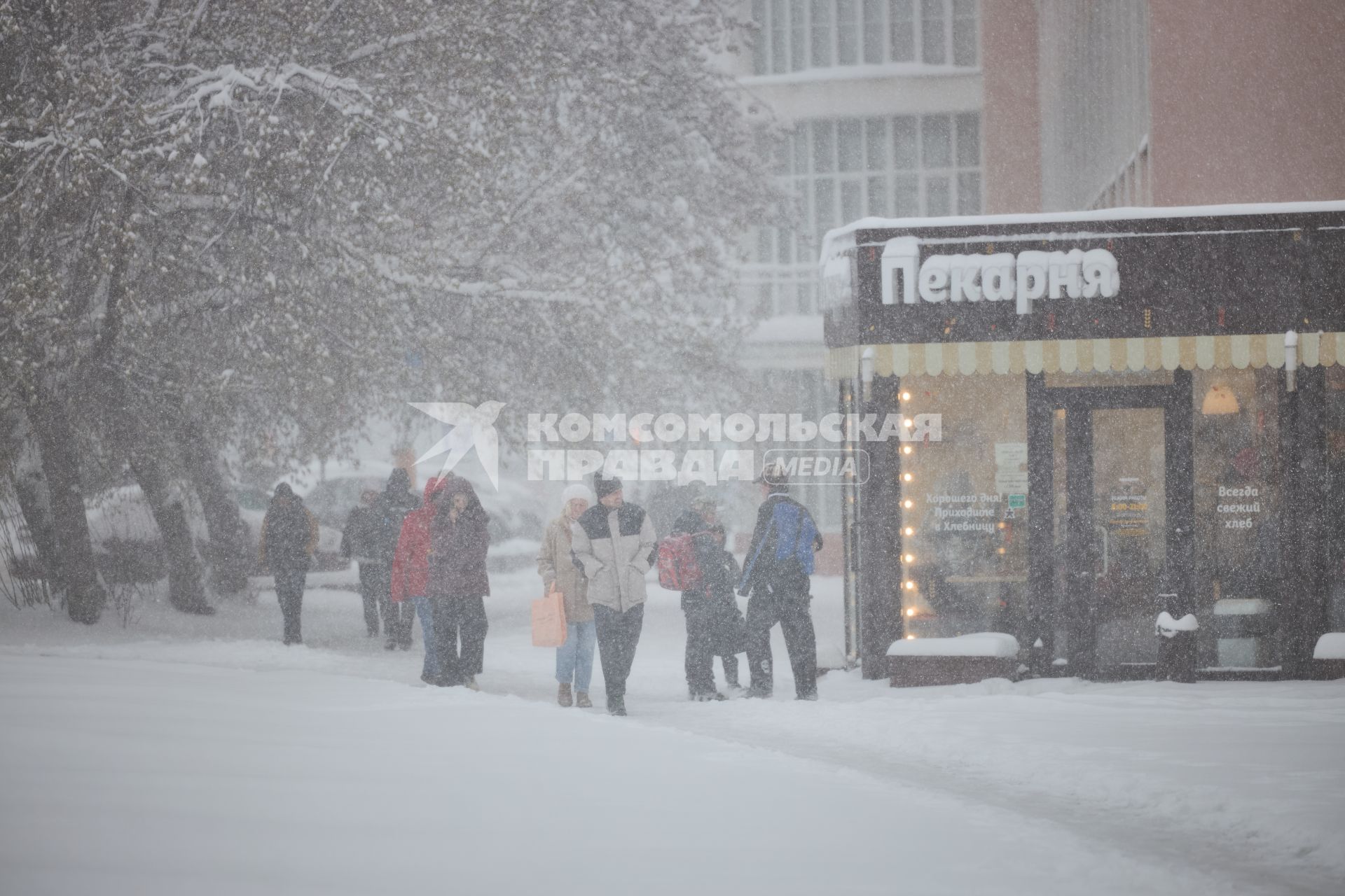 Снегопад в Перми