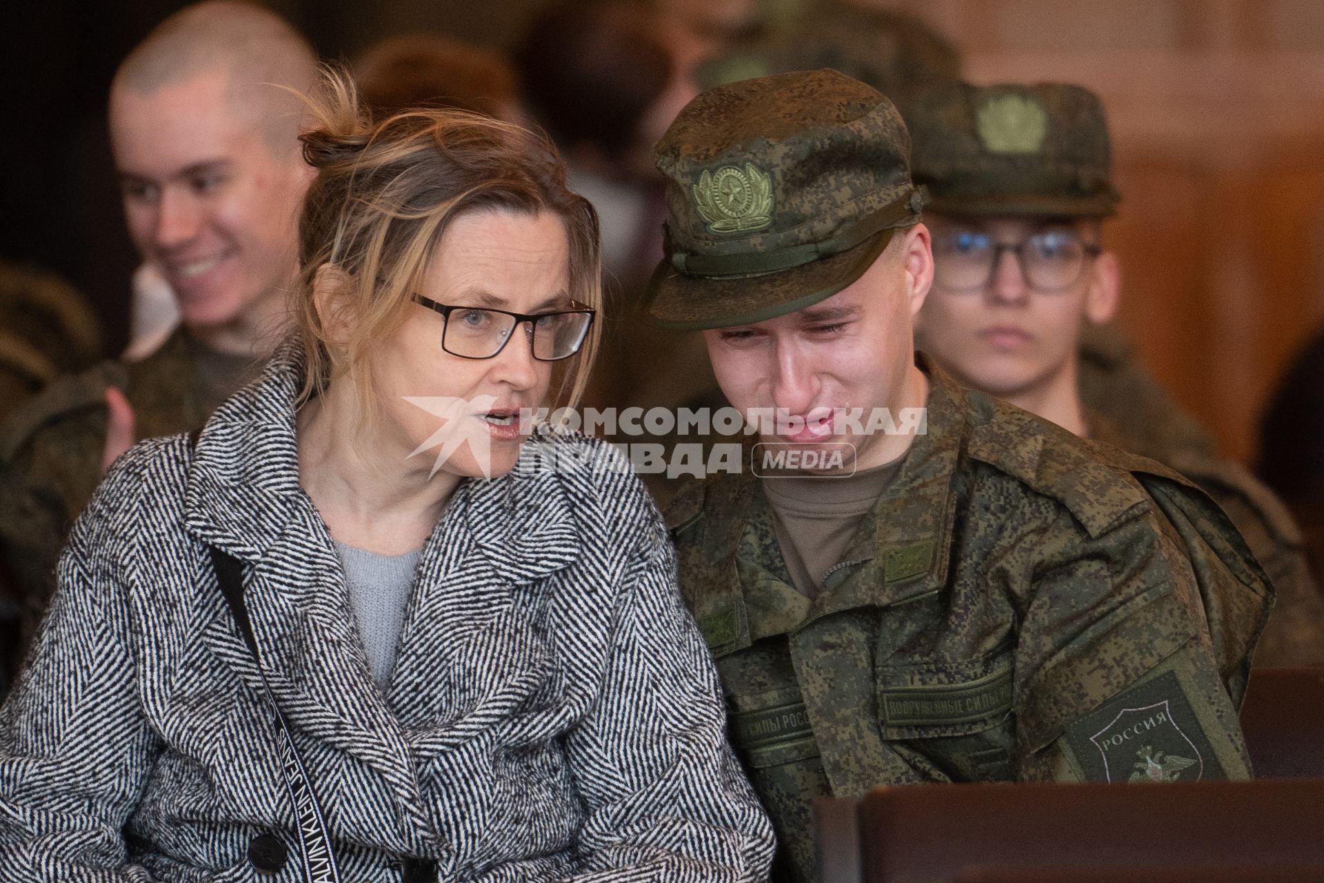 Отправка призывников на военную службу в Санкт-Петербурге