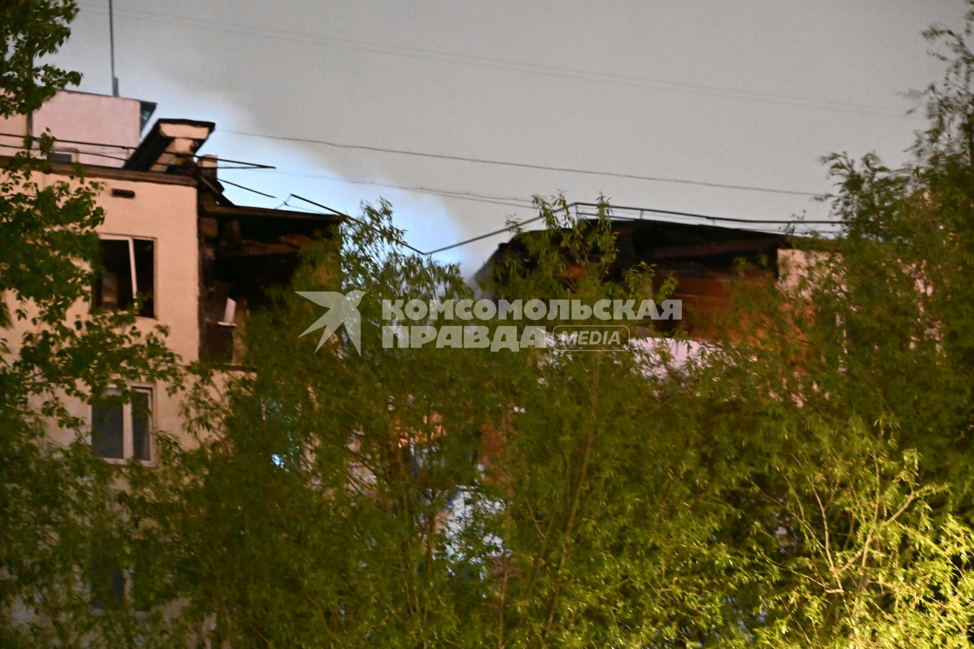 Пожар на улице Генерала Тюленева
