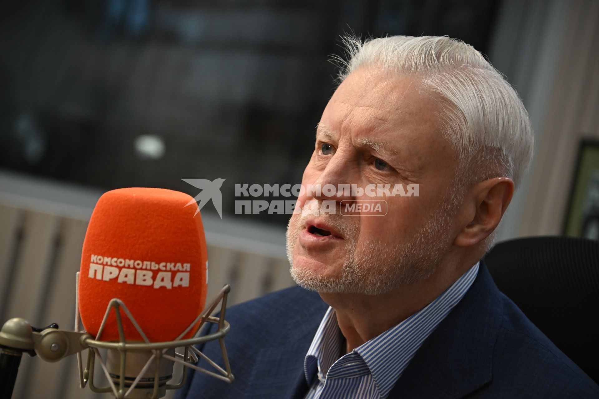 Сергей Миронов на радиостанции \"Комсомольская правда\"