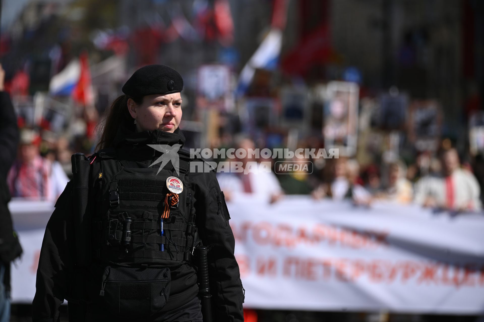 Акция Бессмертный полк\" в Санкт-Петербурге