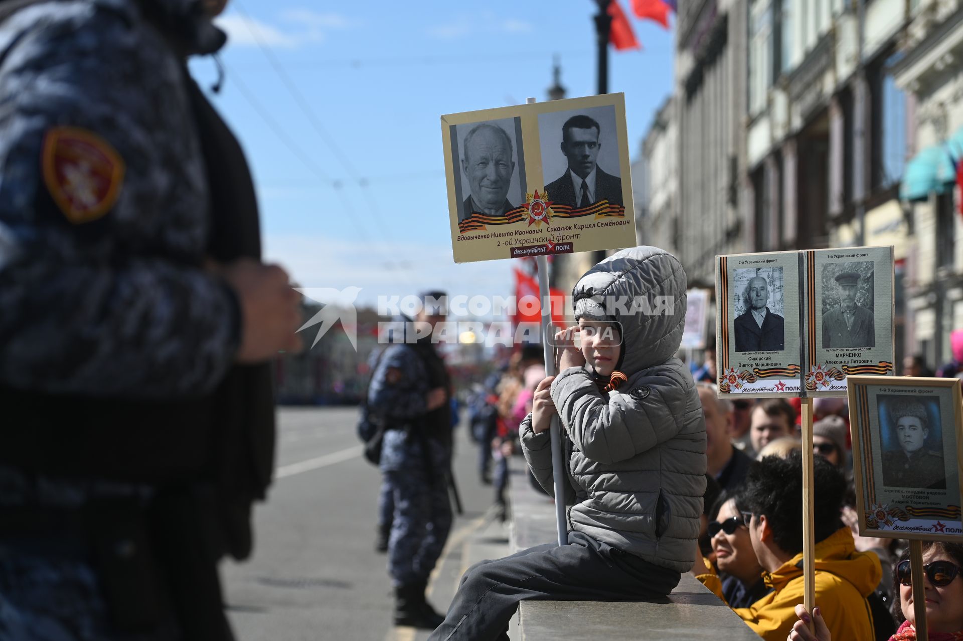 Акция Бессмертный полк\" в Санкт-Петербурге