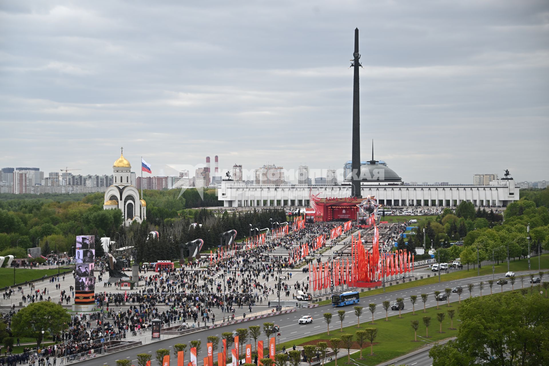 Празднование Дня Победы на Поклонной горе