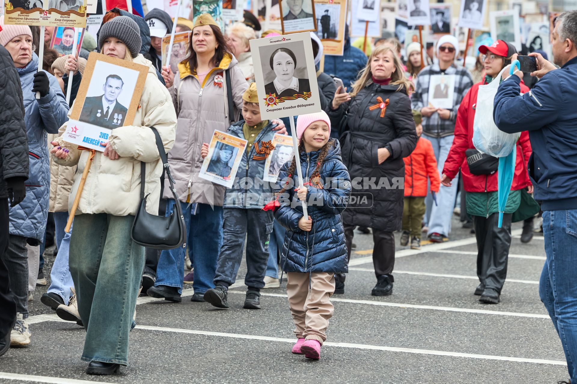 Акция Бессмертный полк\" в Перми